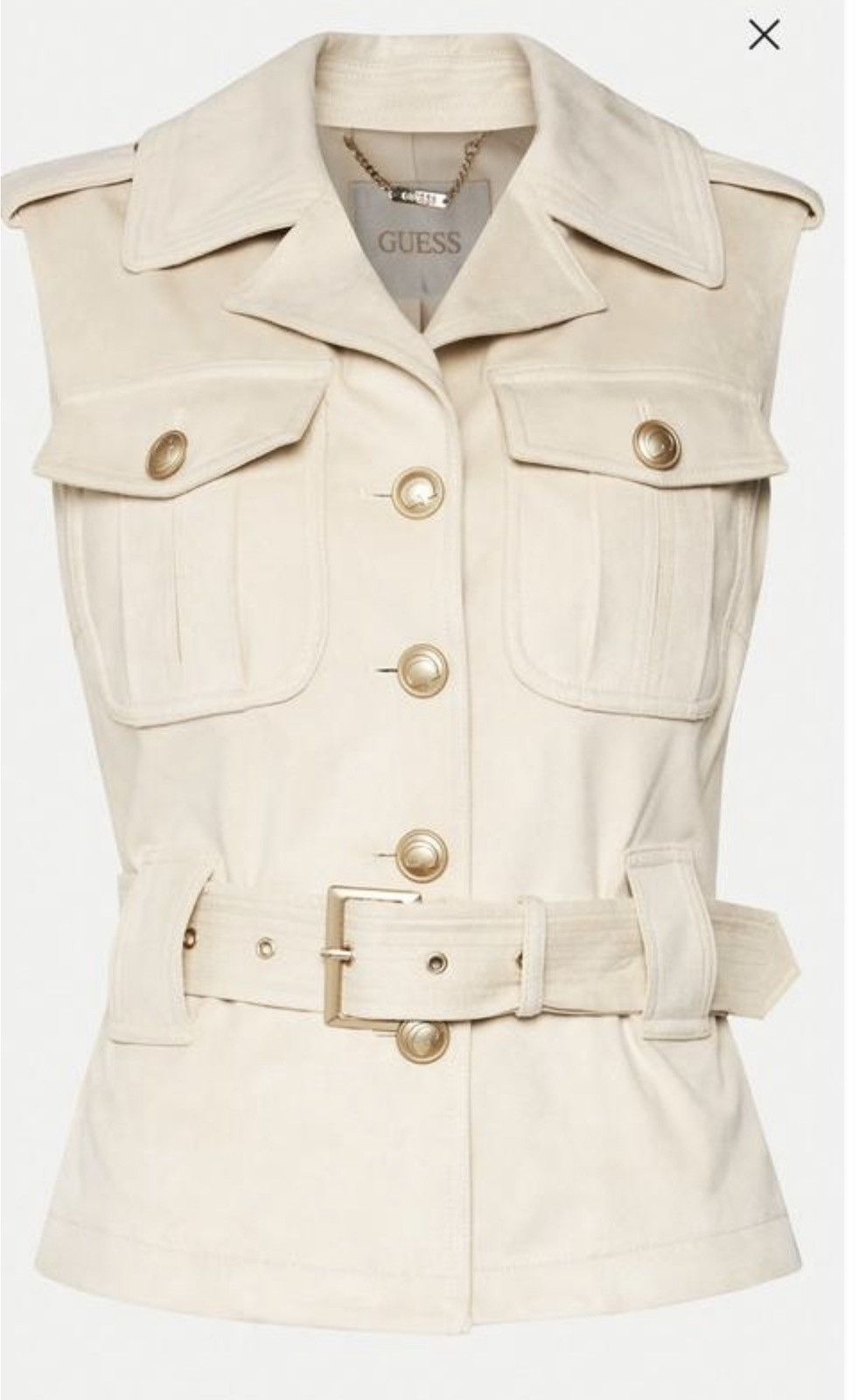 Designer × Guess Guess NWT oldmoney style belted vest gilet Size S / US 4 / IT 40 - 3 Thumbnail