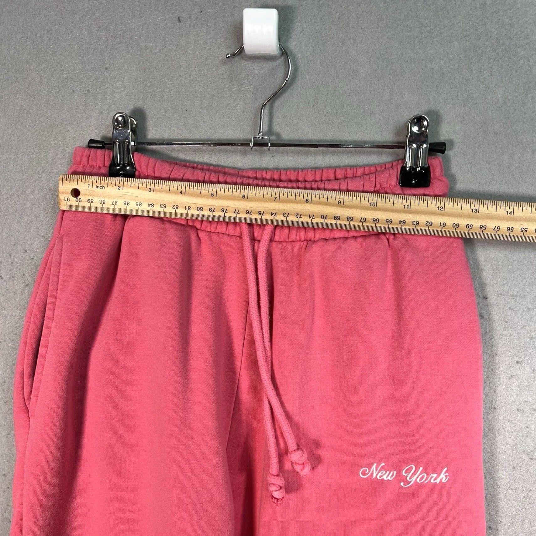 Zara ZARA Athletic Sweatpants Women's Small Pink Drawstring Pocket Activewear Size 24" / US 00 / IT 34 - 2 Thumbnail