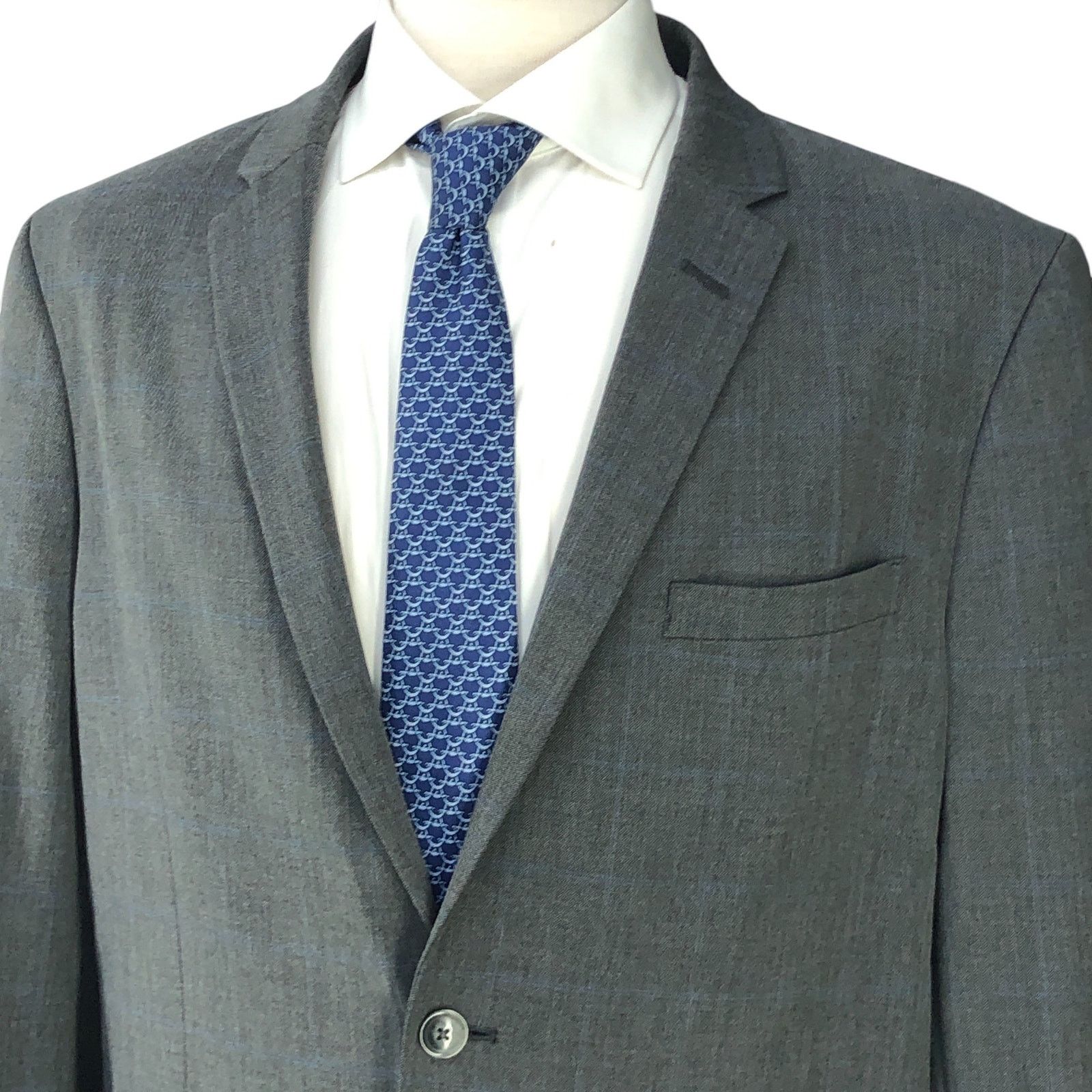 Ben Sherman Ben Sherman Sz 46R Sport Coat Jacket Blazer Burge Windowpane Size 46R - 2 Thumbnail