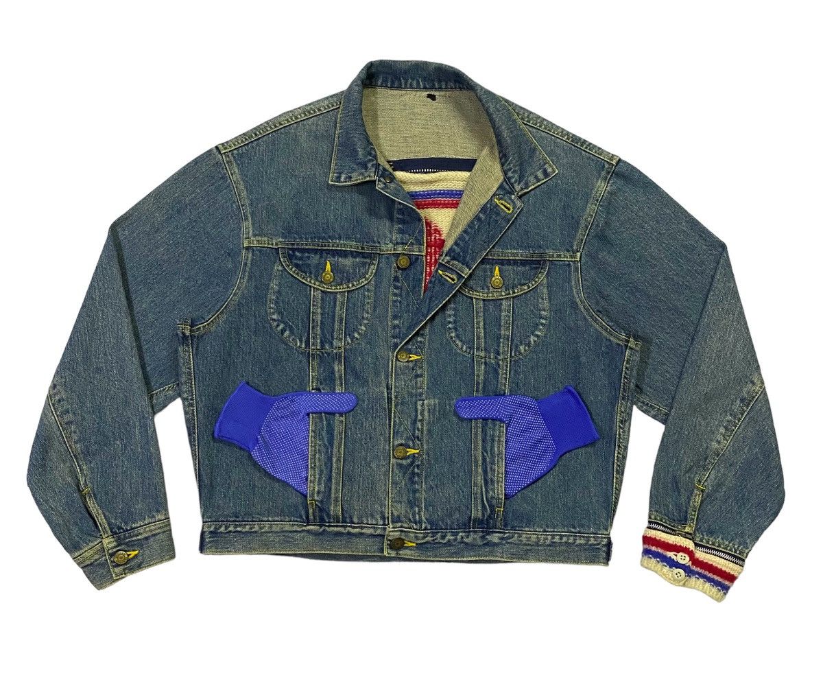 Hysteric Glamour Hysteric Glamour Paris Knit Patch Elfen Logo Denim Jacket Size US L / EU 52-54 / 3 - 2 Thumbnail