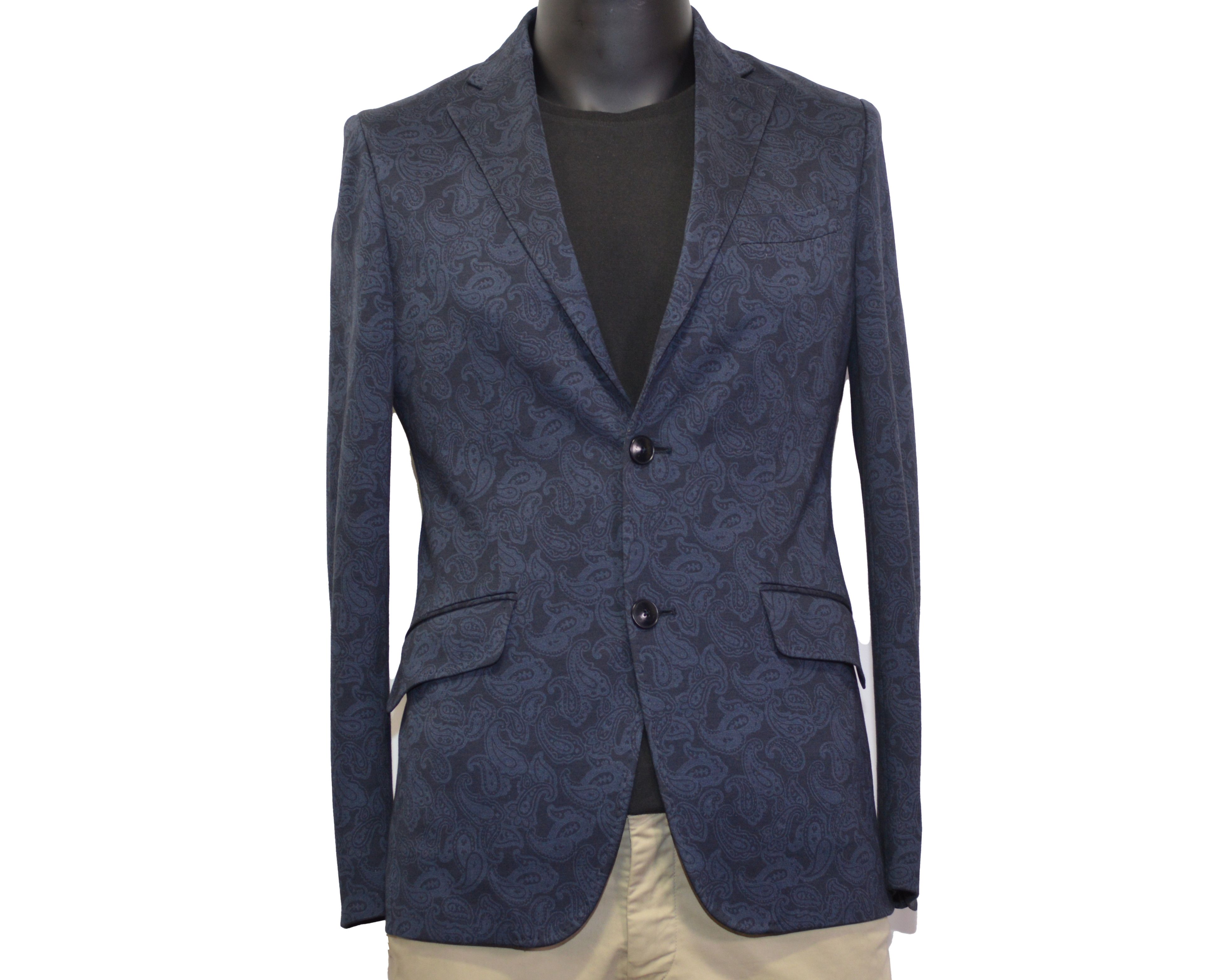 Etro Men's ETRO New Jersey Blazer 40US/UK 50IT Blue Cotton Size 40R - 3 Thumbnail