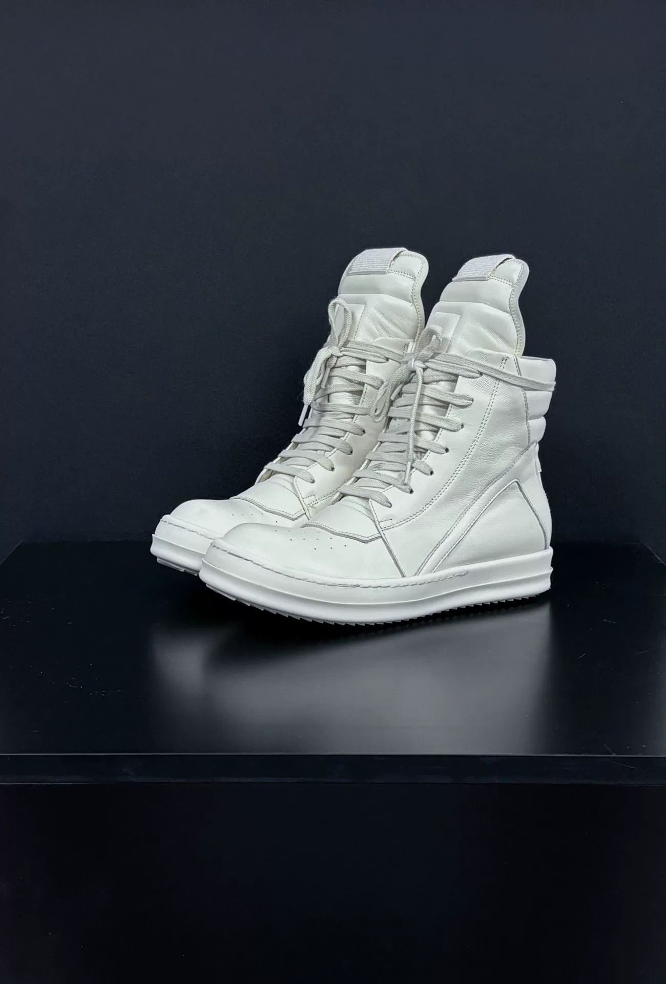 Rick Owens Rick Owens White Hitop Sneakers us_6-5 Women Size US 6.5 / IT 36.5 - 1 Thumbnail