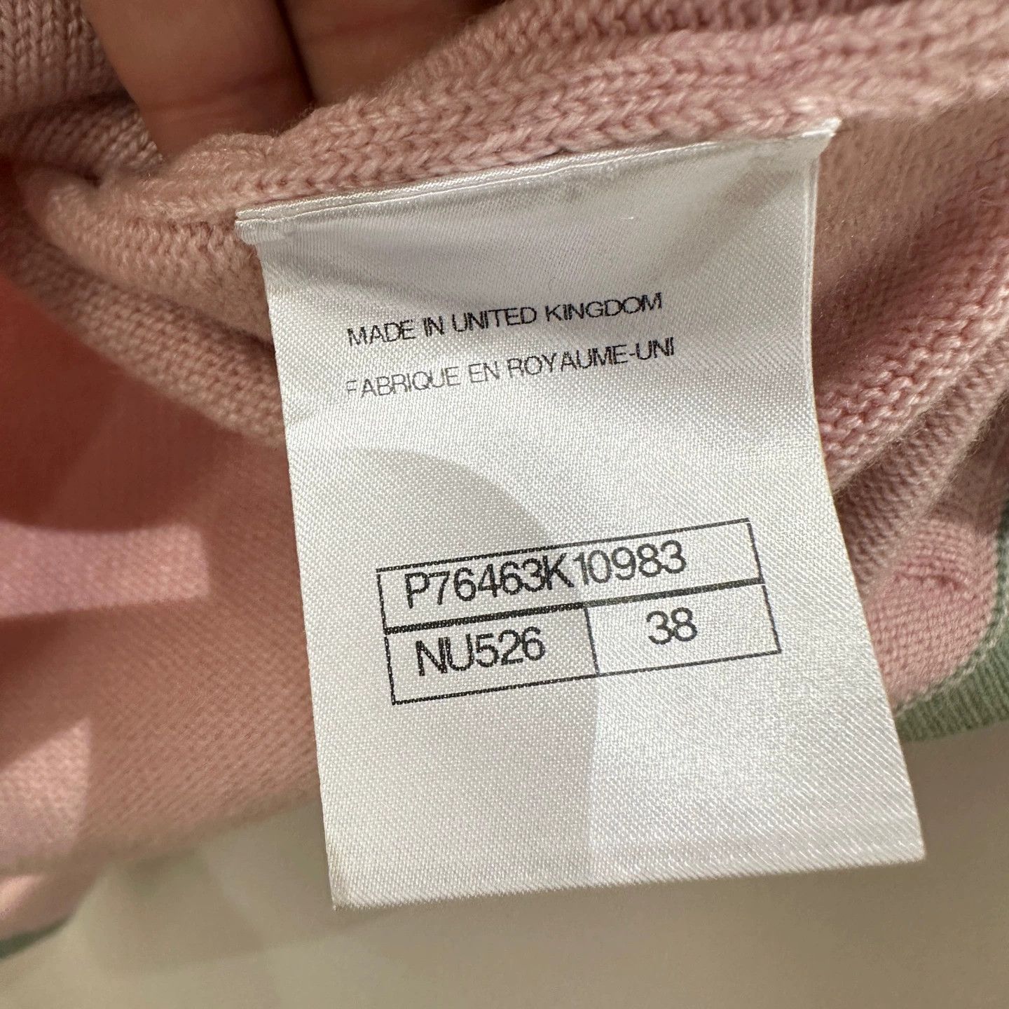 Chanel Chanel mar522 24C 4-pocket pink&green cashmere cardigan 38 Size S / US 4 / IT 40 - 4 Thumbnail