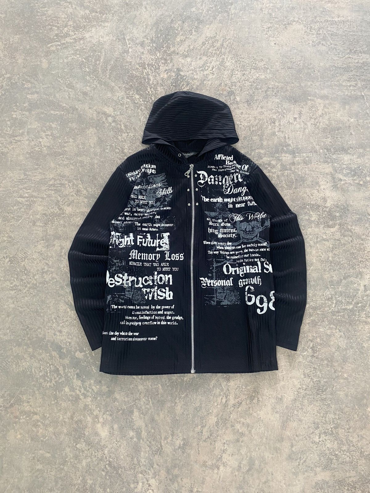 Hysteric Glamour Beaumere Poem Wording Punk Grunge Zipper Hoodie Size US S / EU 44-46 / 1 - 13 Thumbnail