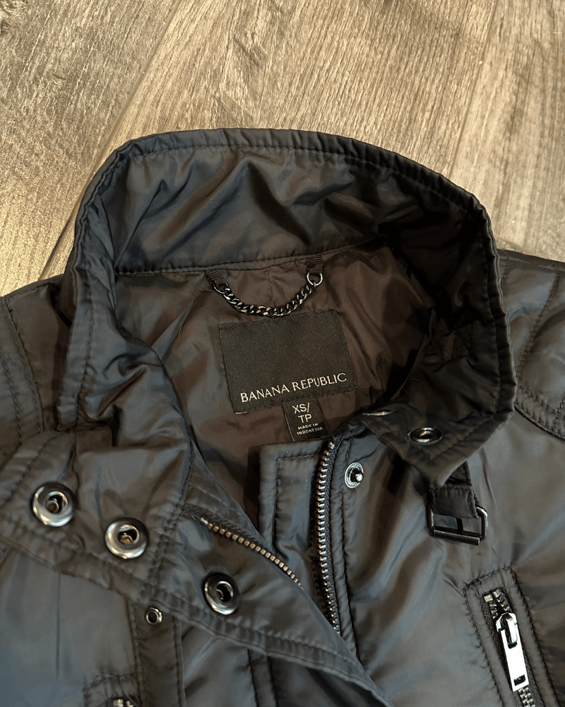 Banana Republic Banana Republic Women's Belted Black Jacket - Size XS Size XS / US 0-2 / IT 36-38 - 5 Thumbnail