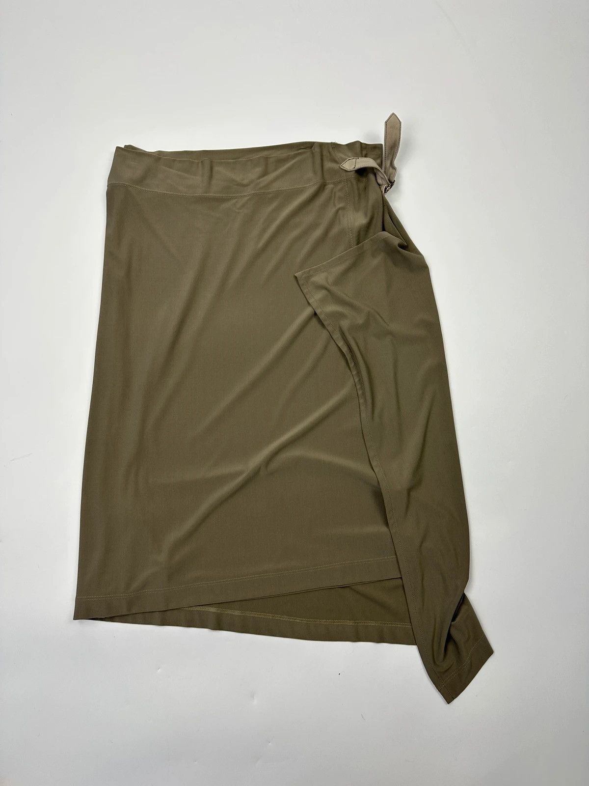 plein sud Plein Sud 00’s Wrap Asymmetrical Khaki Long Skirt Size 25" / US 0 / IT 36 - 8 Thumbnail