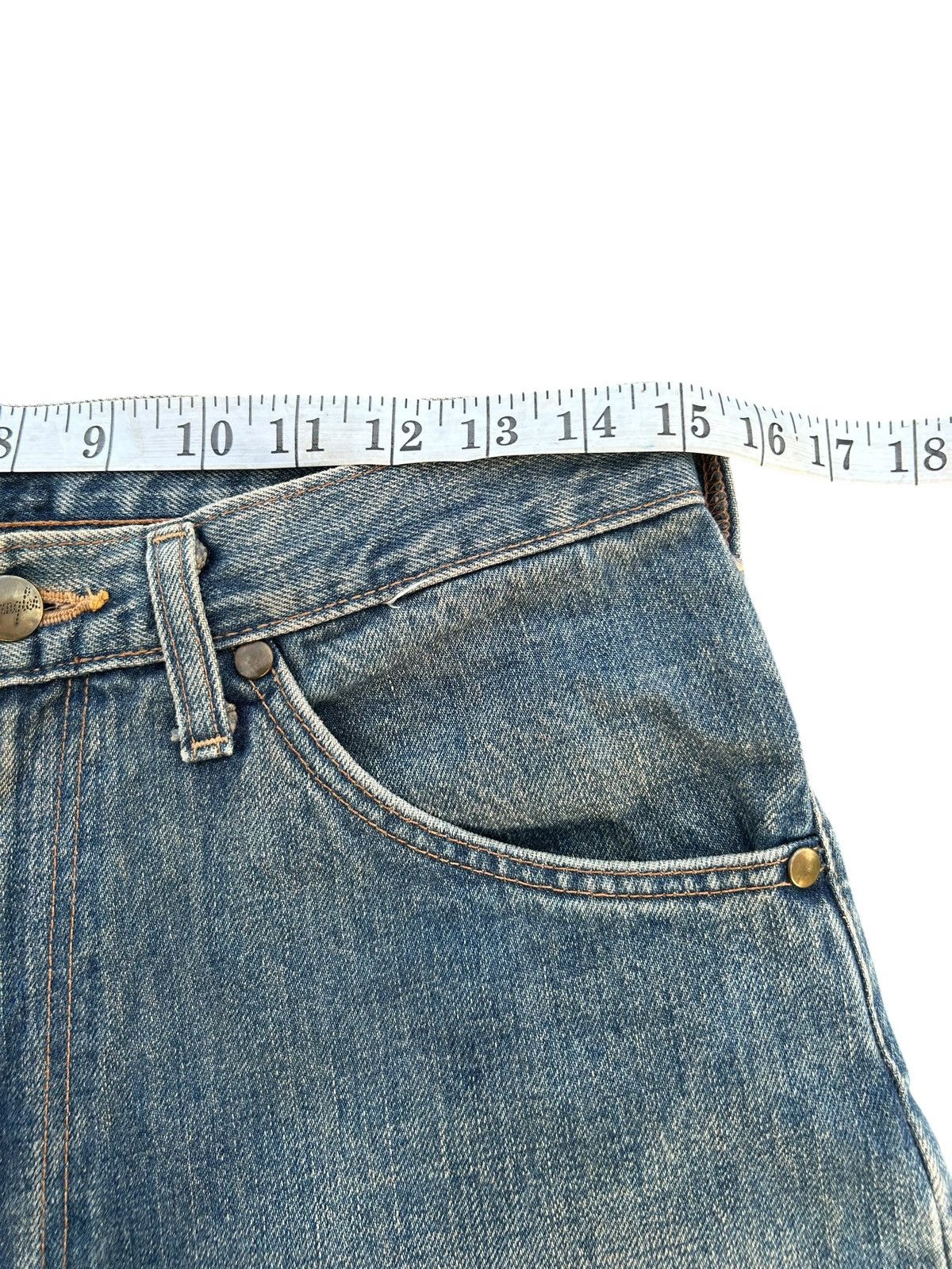 Japanese Brand × Vintage × Wrangler Wrangler Selvedge Baggy Distressed Denim Jeans Size US 30 / EU 46 - 11 Thumbnail