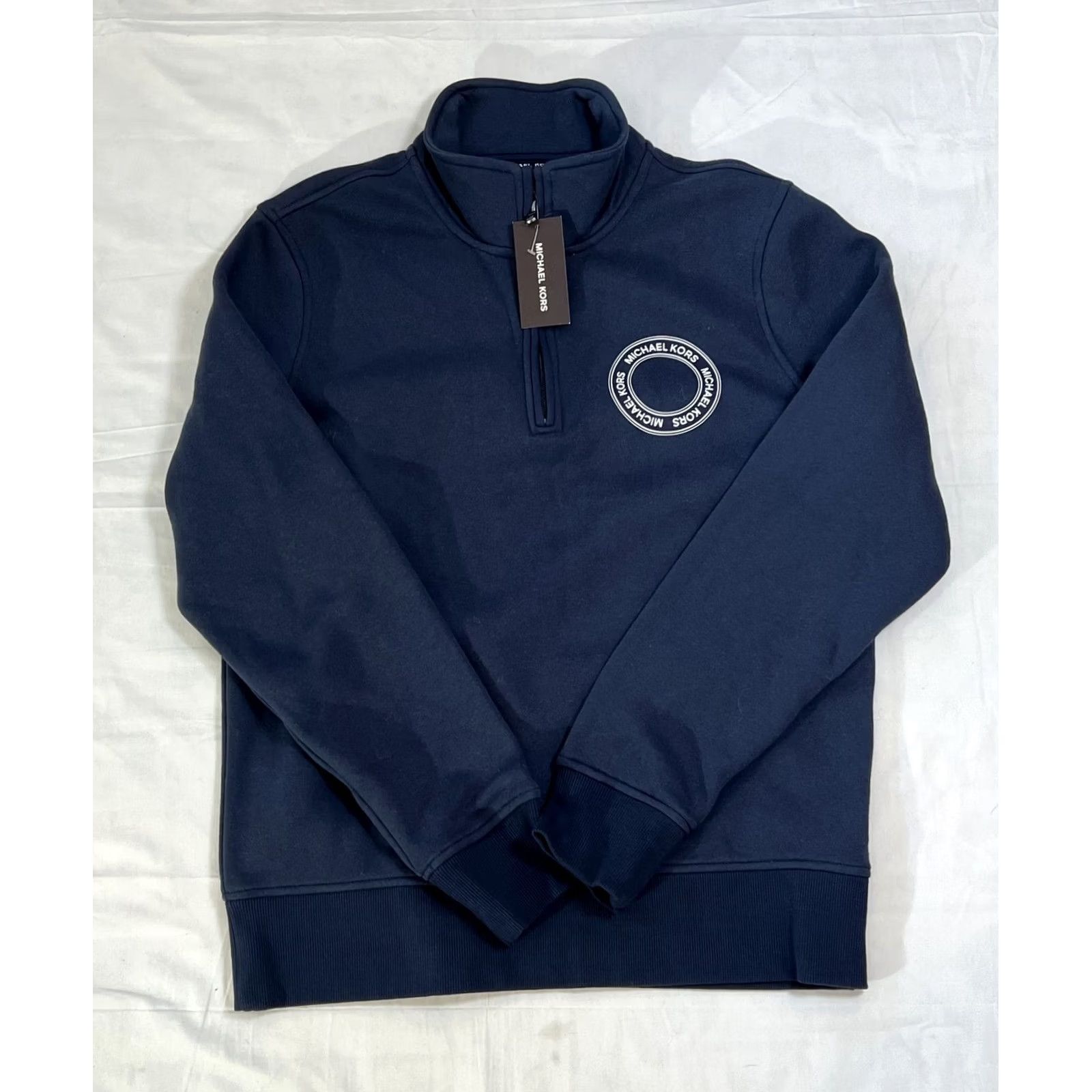 Michael Kors Michael Kors Pullover Mens M Blue Half Zip Sweatshirt Embroidered Logo New Size US M / EU 48-50 / 2 - 2 Thumbnail