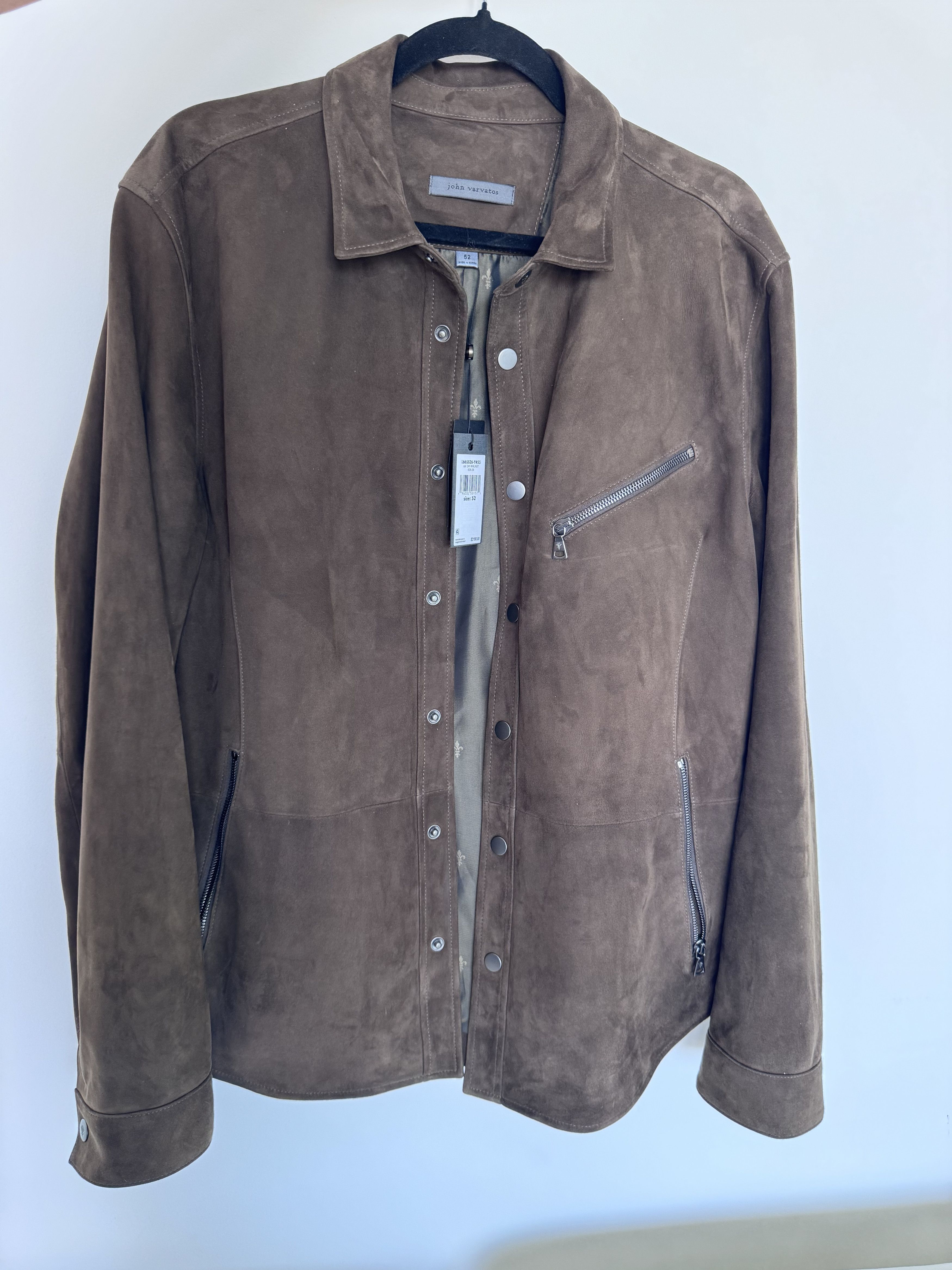 John Varvatos KADD SHIRT JACKET - Goat Leather Size US L / EU 52-54 / 3 - 1 Thumbnail