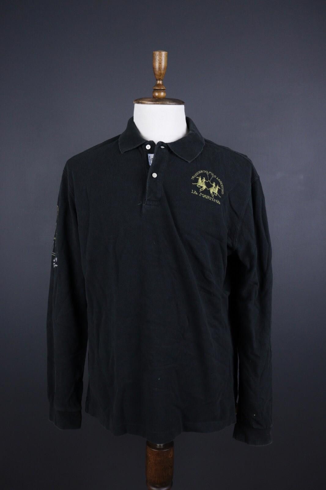 La Martina La Martina Buenos Aires Black #4 Rugby Polo Shirt Size XXL Size US XXL / EU 58 / 5 - 1 Thumbnail
