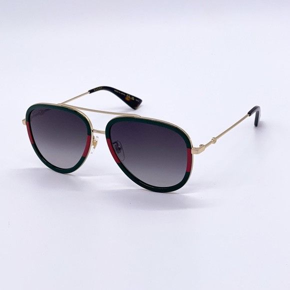 Gucci NEW GUCCI GG0062S 003 AVIATOR FRAME SUNGLASSES GUCCI Size ONE SIZE - 4 Thumbnail