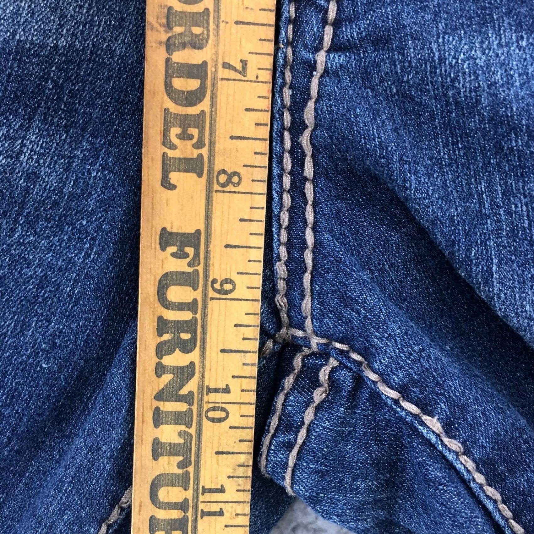 Nine West Nine West Jeans Womens 10x30 Blue Capri Cropped Embroidered Back Pockets Zip Fly Size 32" / US 10 / IT 46 - 7 Thumbnail