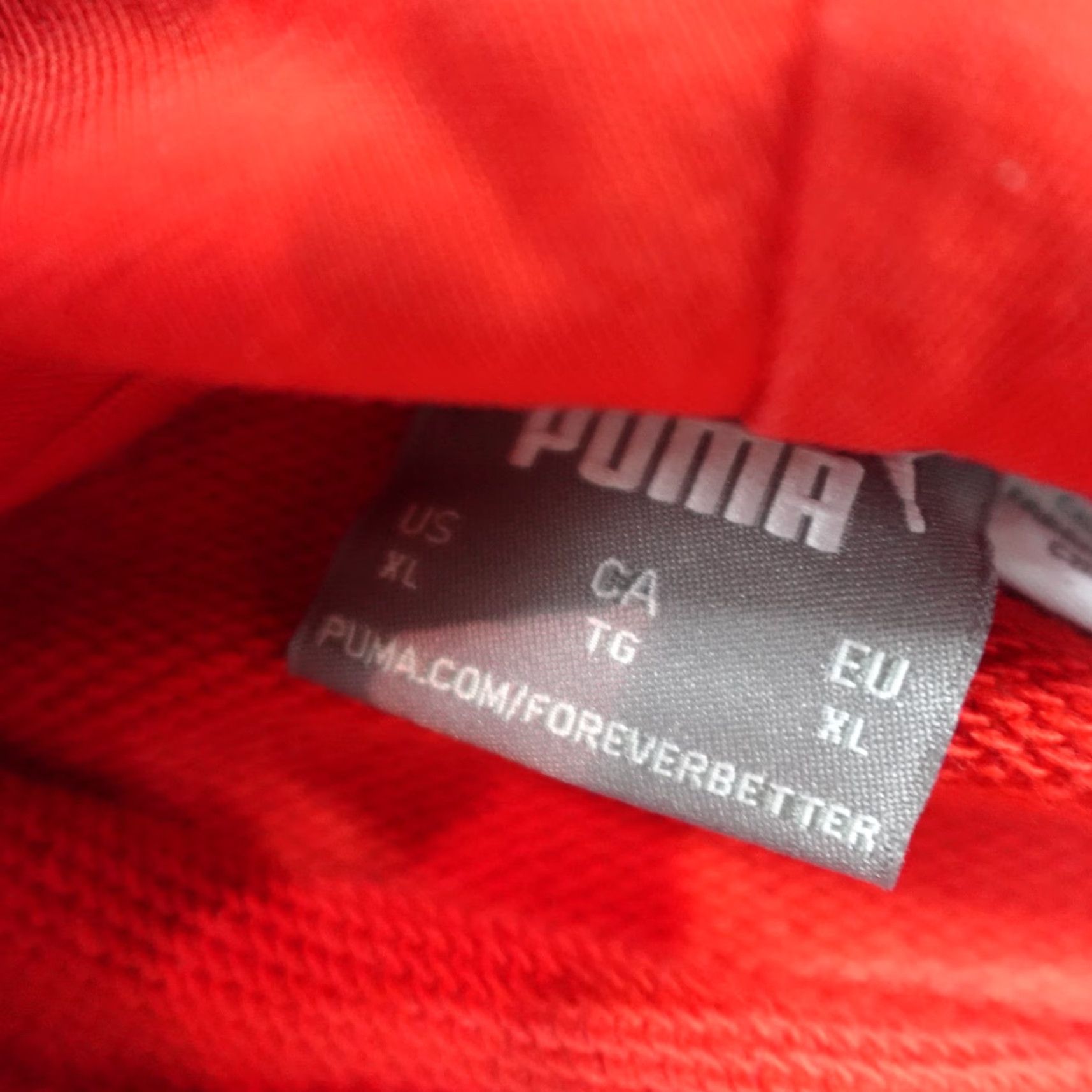 Puma VINTAGE Puma Ferrari Sweatshirt XL Red Large Logo Hoodie Mens Size US XL / EU 56 / 4 - 3 Thumbnail