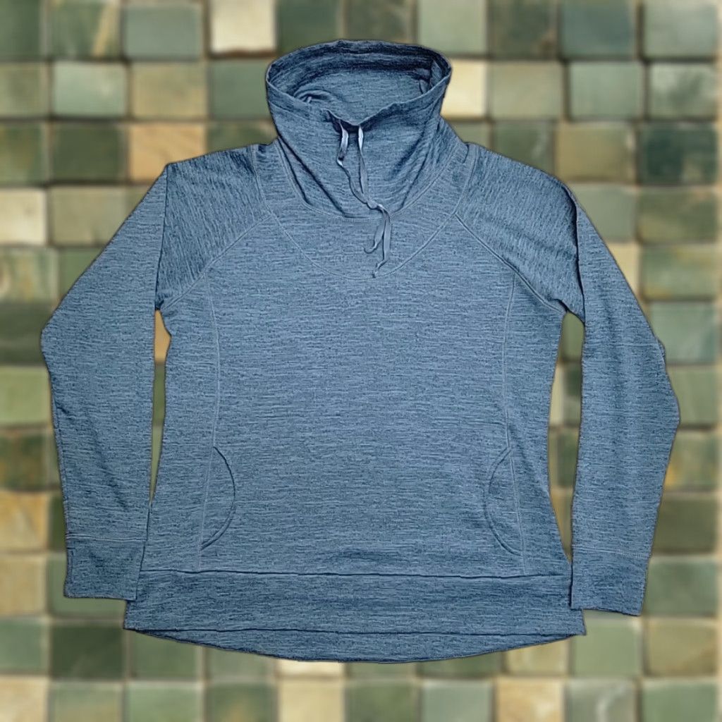 Vintage VINTAGE Kuhl Lea Pullover Sweater Women XL Blue Cowl Neck Outdoor Athleisure Hiking 4186 Size XL / US 12-14 / IT 48-50 - 1 Thumbnail