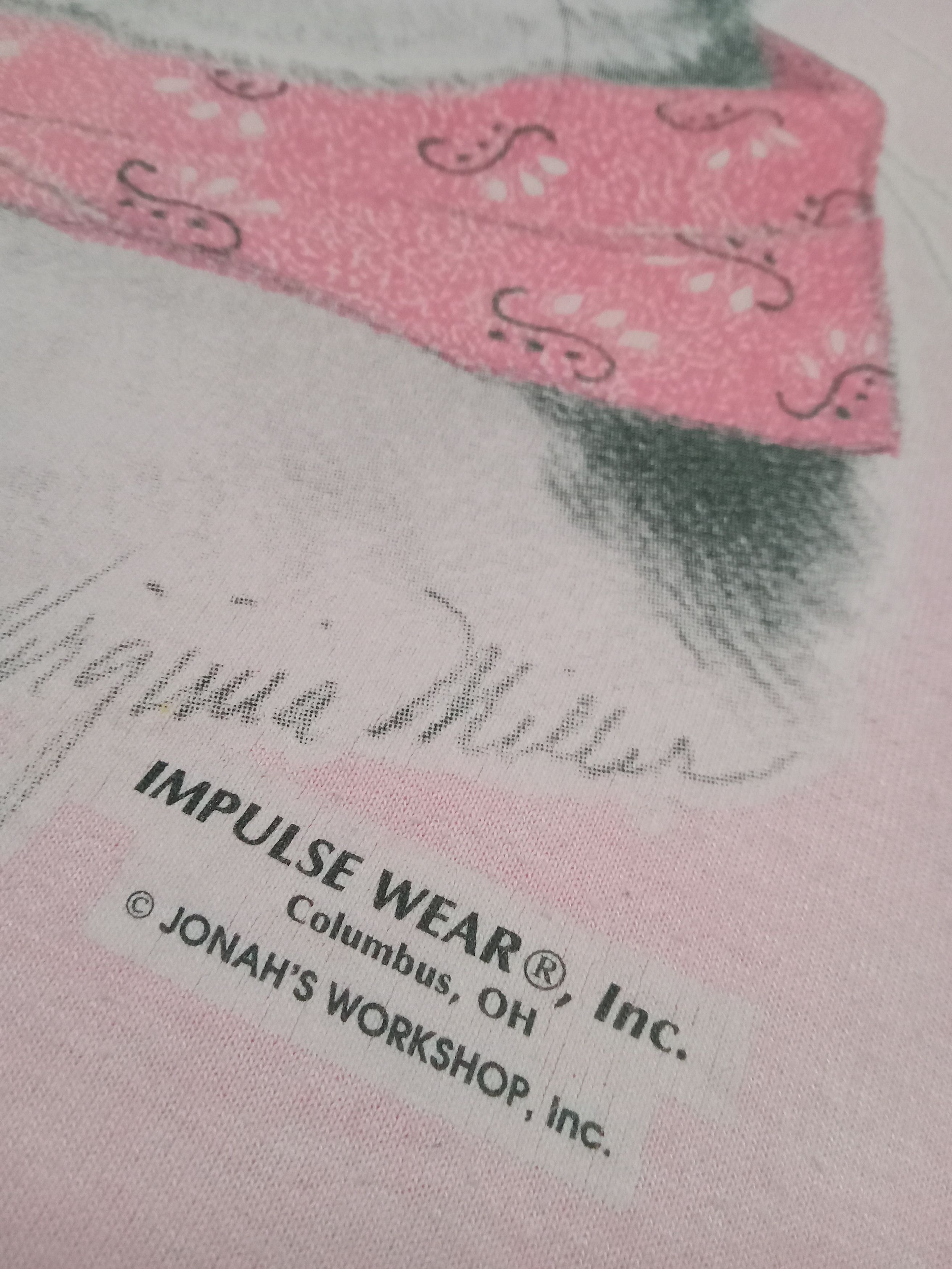 Jerzees × Vintage Vintage Rare Virginia Miller - Iron On Cat Big Face Motive Size US M / EU 48-50 / 2 - 7 Thumbnail
