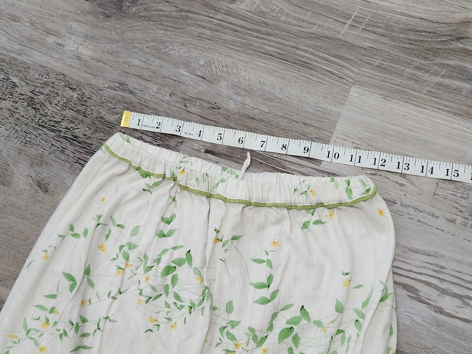 Designer Vintage Vanity Fair Pajama Set Small Capris Tank Scalloped Size ONE SIZE - 7 Thumbnail