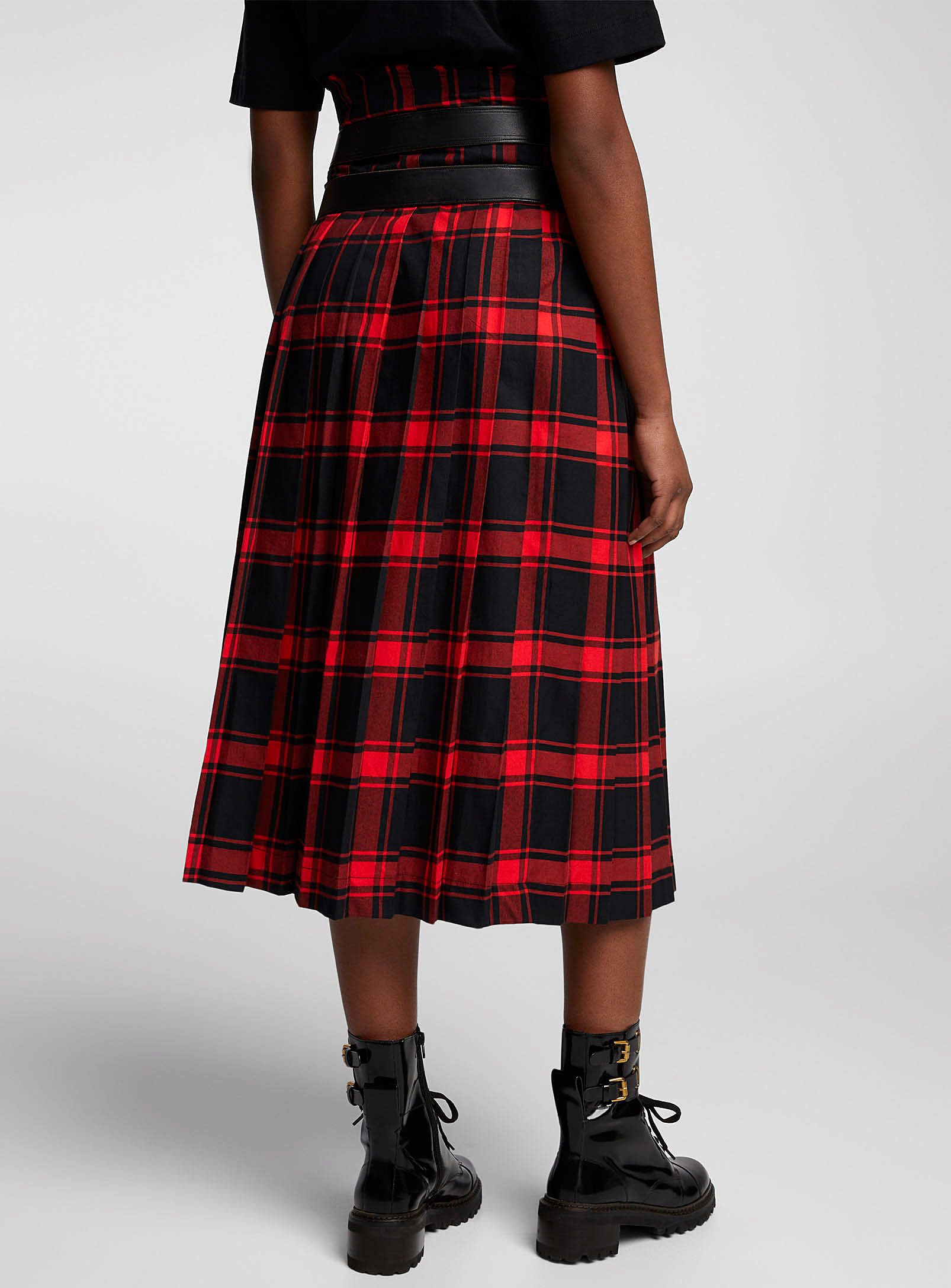 Other BNWT AW23 JEANNE FRIOT LONG TARTAN KILT S Size US 30 / EU 46 - 12 Thumbnail