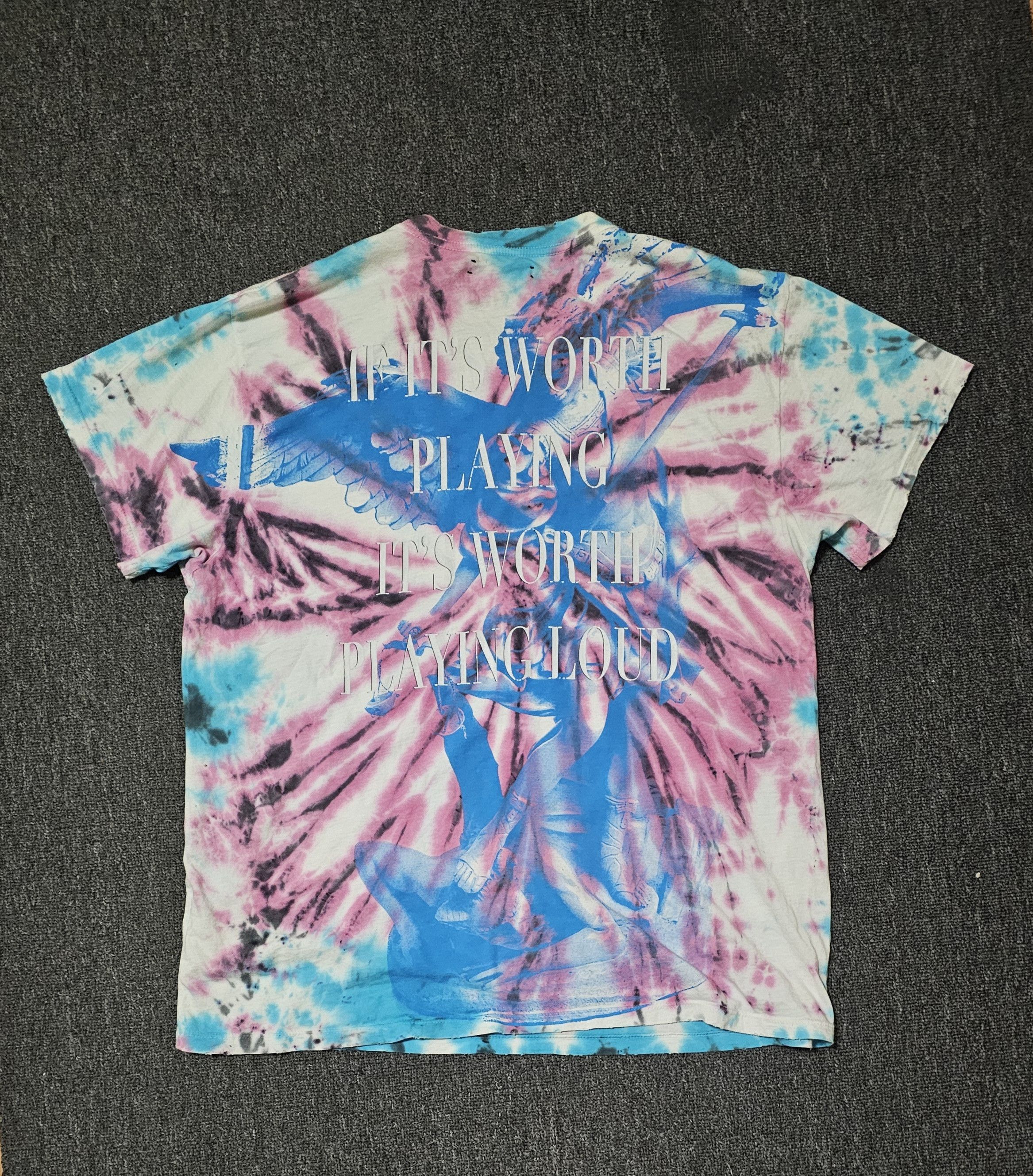 Amiri Amiri Men's Oversize Tie-Dye Skull T-Shirt Size M Size US M / EU 48-50 / 2 - 4 Thumbnail
