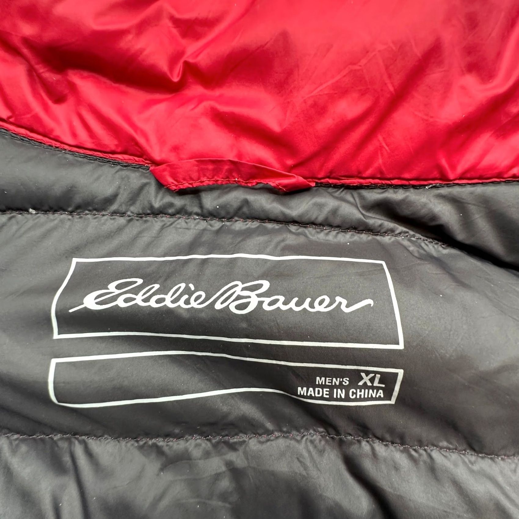 Eddie Bauer Eddie Bauer Down Insulated Puffer Jacket Men XL Red Full Zip STAINED Size US XL / EU 56 / 4 - 3 Thumbnail