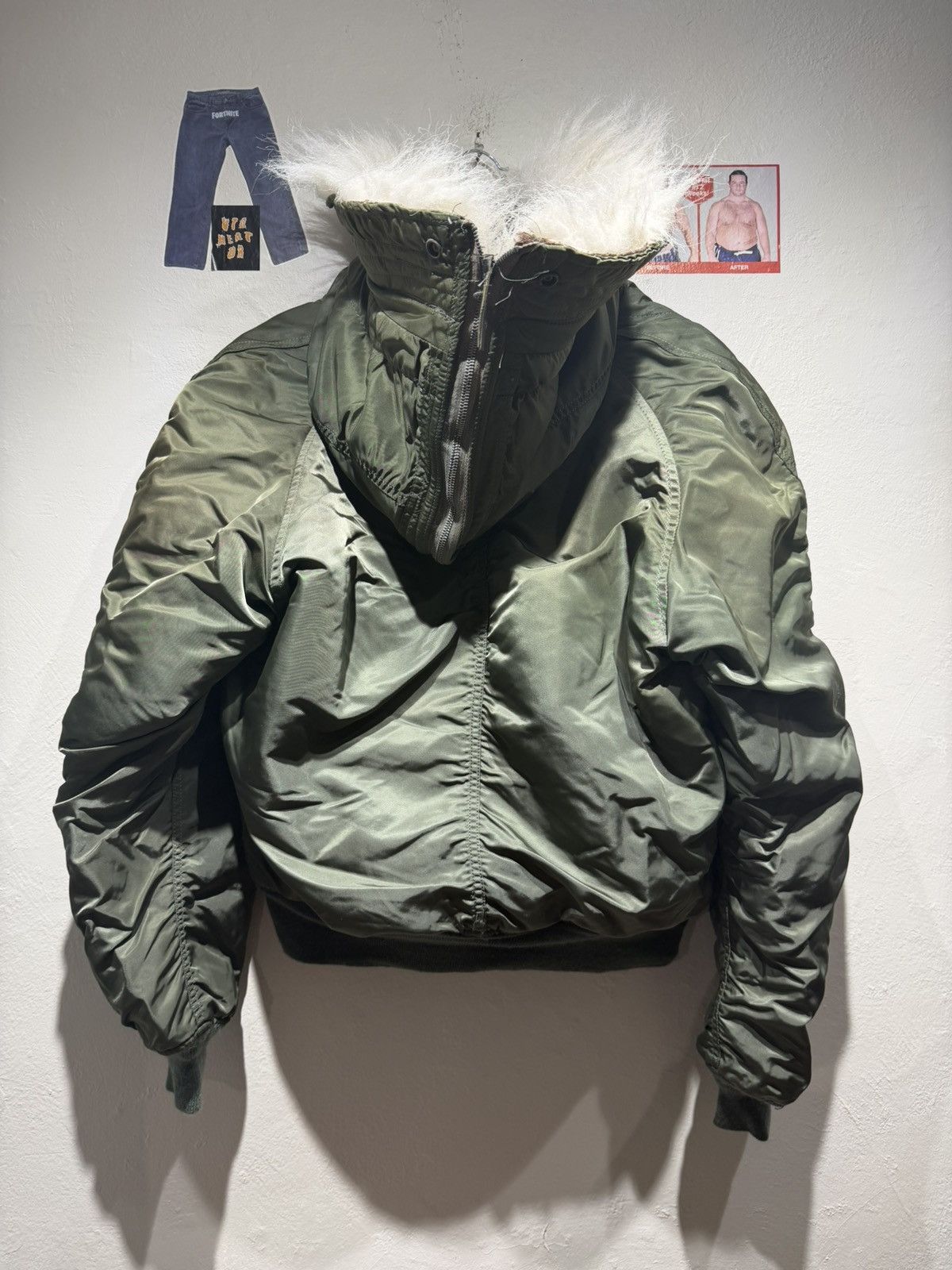 Alpha Industries Vintage 80s Alpha Industries N-2 Jacket Size US L / EU 52-54 / 3 - 2 Thumbnail