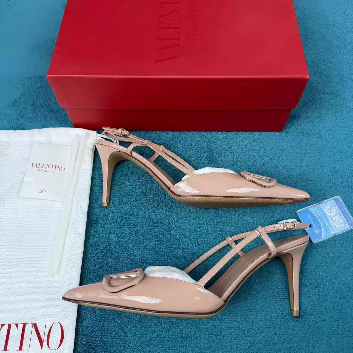 Valentino Valentino Cinnamon Pink Patent Leather Back Strap Heels 40 Size US 9.5 / IT 39.5 - 2 Thumbnail