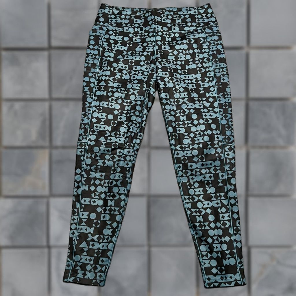 Mountain Hardwear Mountain Hardwear Leggings Womens Large Blue / Black Pickets Tight Ankle L Regular Womens Size 36" / US 14 / IT 50 - 1 Thumbnail