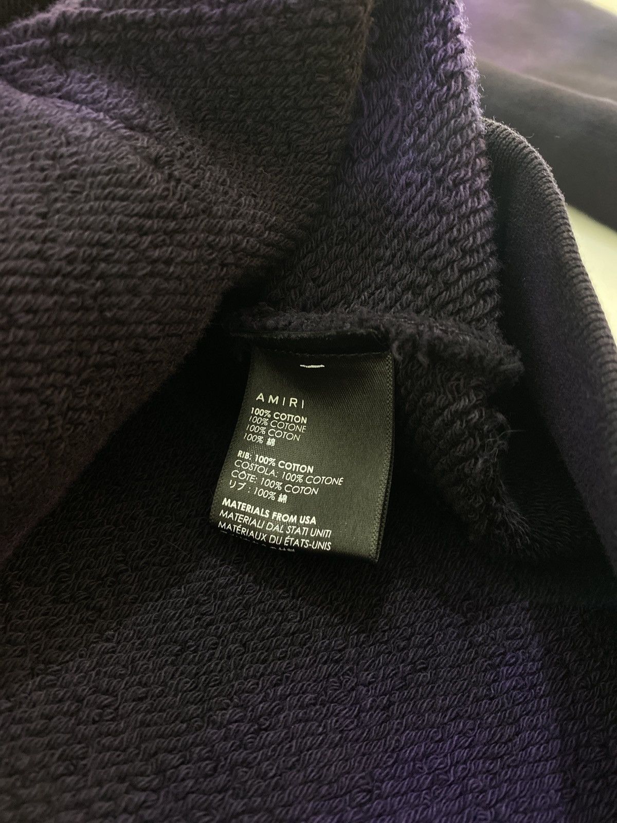 Amiri Amiri Purple Tie-Dye Distressed Shotgun Hoodie Size US M / EU 48-50 / 2 - 6 Thumbnail