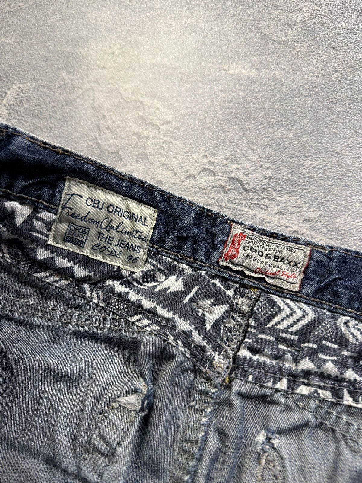 If Six Was Nine Y2K LGB Undercover Style Patchwork Denim Jeans Size US 32 / EU 48 - 8 Thumbnail