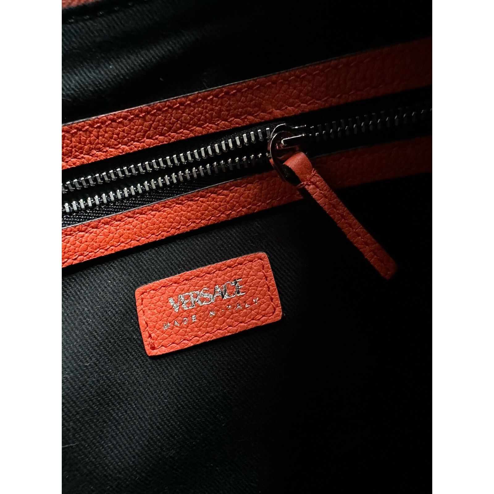 Versace Versace Medusa Leather Small Orange Hobo Bag 1007680 Size ONE SIZE - 20 Thumbnail