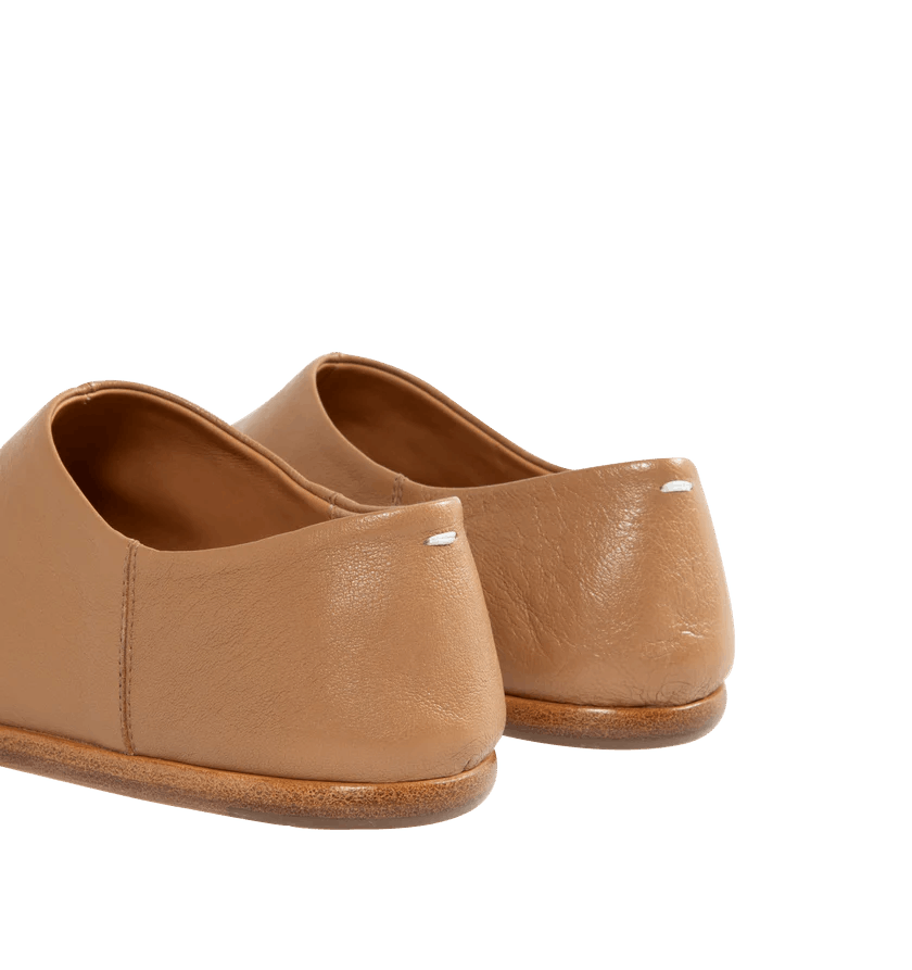 Maison Margiela o1h1sh11225 Tabi Babouche Shoe in Beige Size US 9.5 / IT 39.5 - 4 Thumbnail
