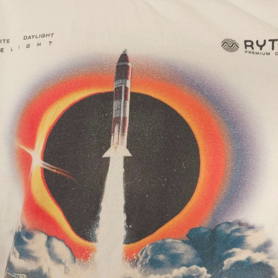 Vintage Rythm T-Shirt Mens Size Large Beige Afternoon Delight #4 OVERSIZED Crew Neck Short Sleeve Cotton Beig e Size US L / EU 52-54 / 3 - 4 Thumbnail