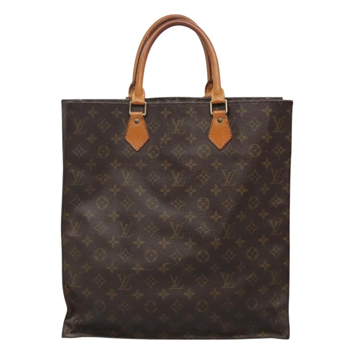 Louis Vuitton LOUIS VUITTON Monogram Sac Plat Hand Bag M51140 Size ONE SIZE - 2 Thumbnail