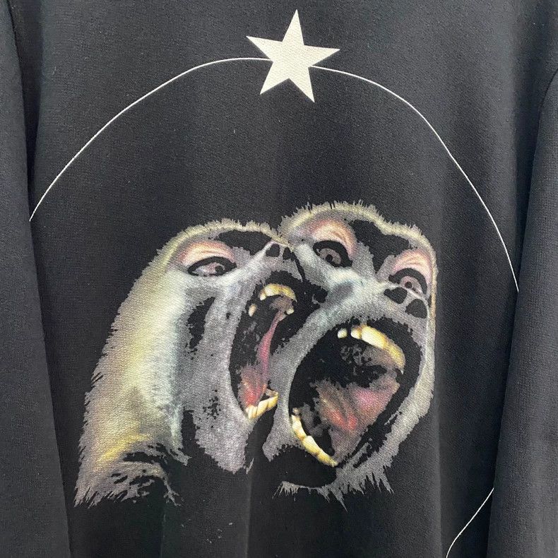 Givenchy Givenchy Roaring Double Monkey Sweatshirt Size US XS / EU 42 / 0 - 3 Thumbnail