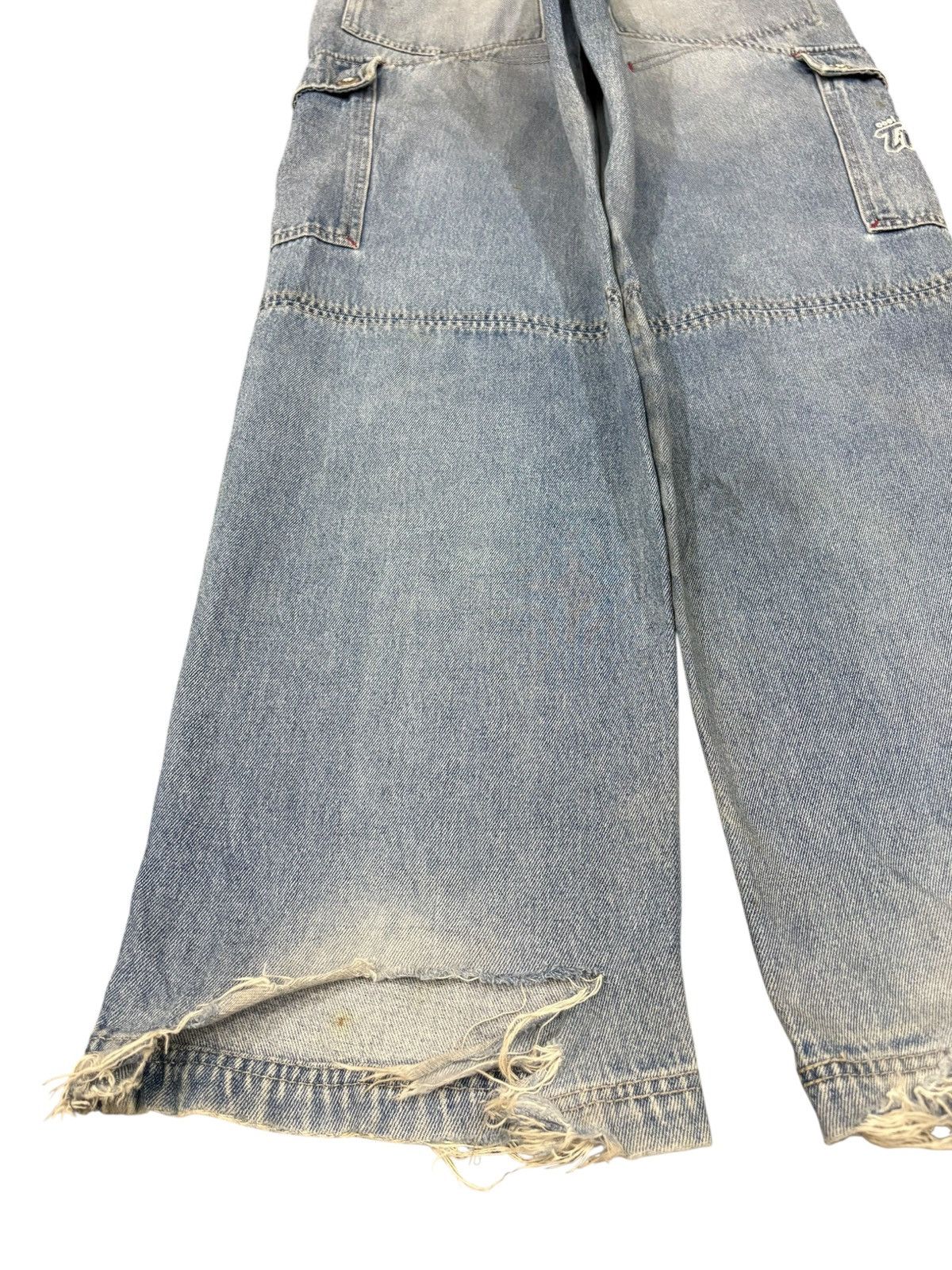 Other Vintage Japanese Brand Mud Wash Distress Baggy Cargo Jeans Size US 29 - 9 Thumbnail