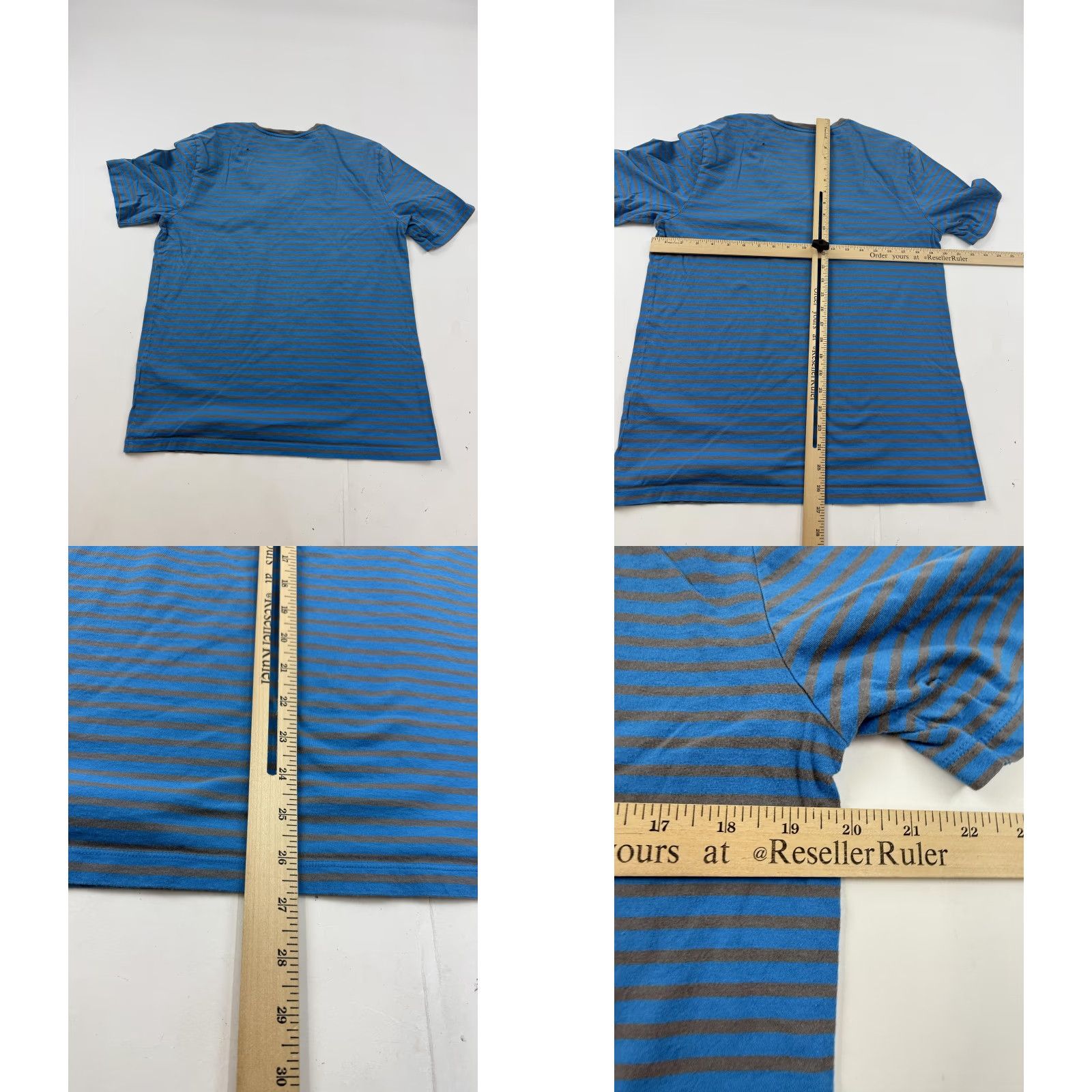 Hugo Boss HUGO BOSS Shirt Mens 2XL Blue Striped V-Neck Cotton Tee Casual Lightweight Shirts Mens 2XL Blue Striped V-Neck Tee Size US XXL / EU 58 / 5 - 8 Thumbnail
