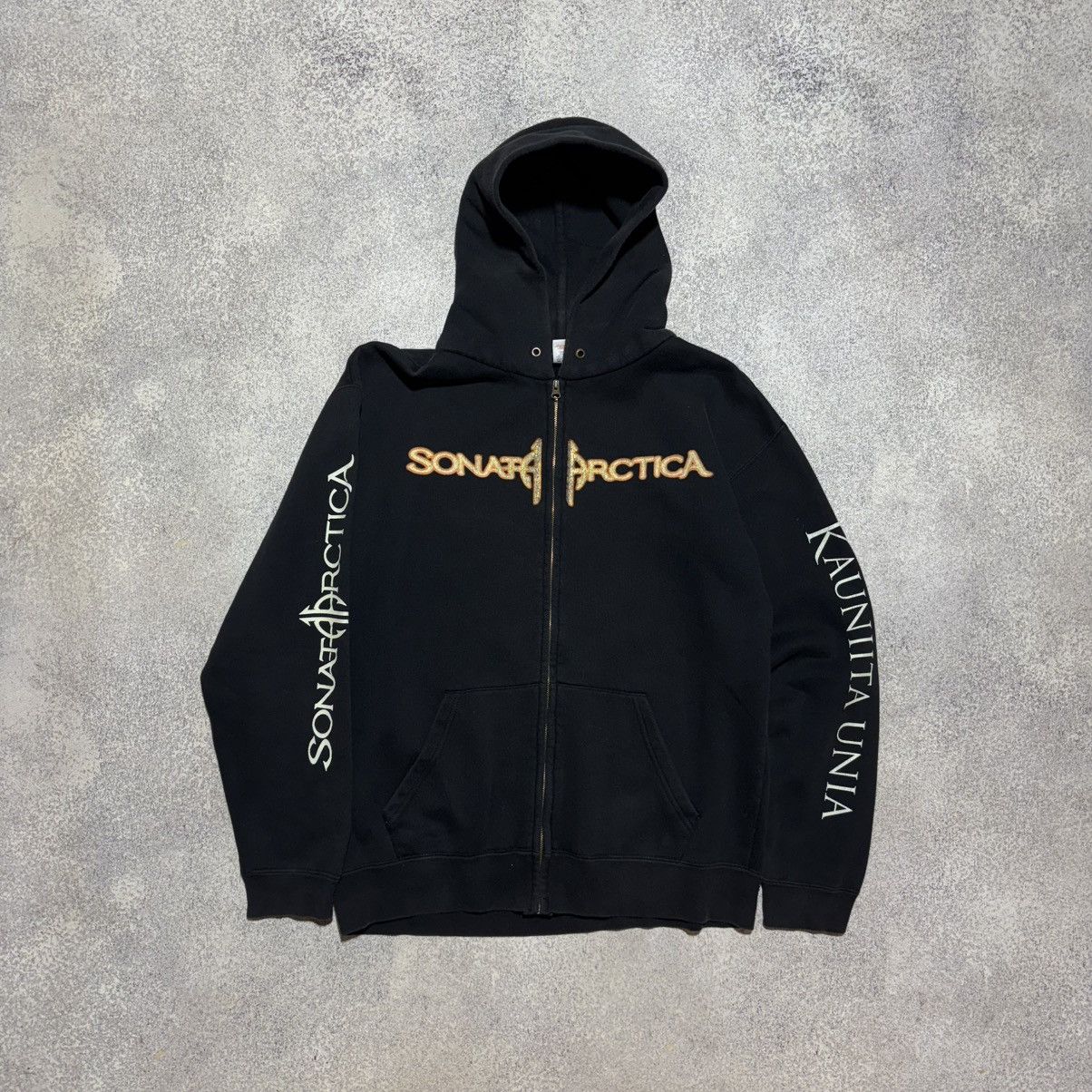 Band Tees × Vintage VINTAGE SONATA ARCTICA KAUNITA UNIA ALBUM PROMO HOODIE Size US M / EU 48-50 / 2 - 1 Thumbnail