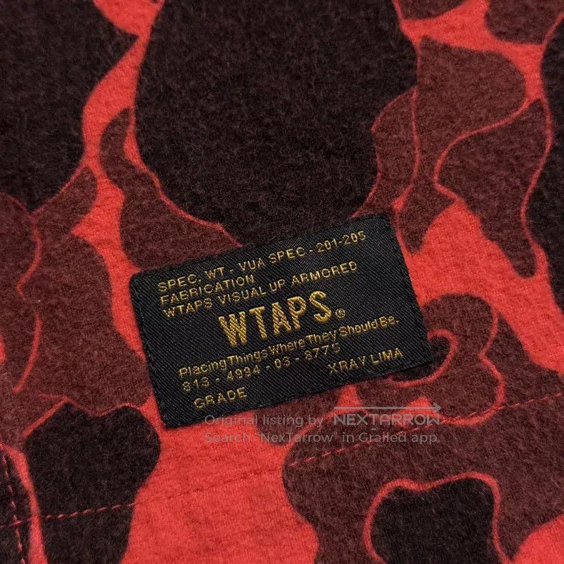 Wtaps Wtaps Red leopard print flannel long-sleeve shirt Size US XL / EU 56 / 4 - 6 Thumbnail