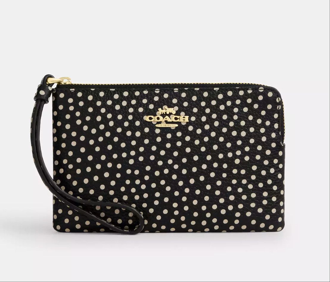 Coach Corner Zip Wristlet With Spot Print CCJ71 Size ONE SIZE - 3 Thumbnail
