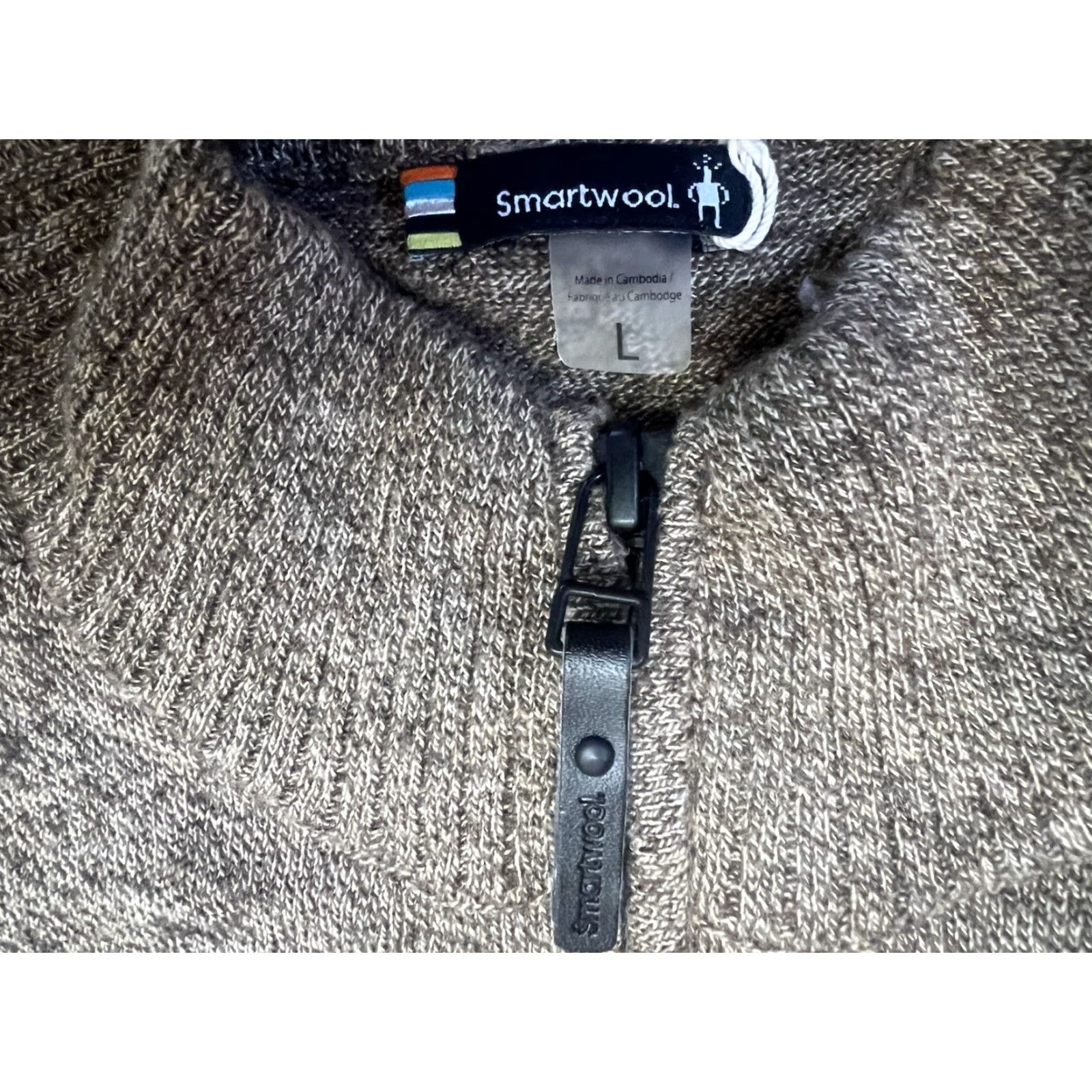 Smartwool Smartwool 1/4 Zip Pullover Sweater Mens L Brown Merino Wool Size US L / EU 52-54 / 3 - 4 Thumbnail
