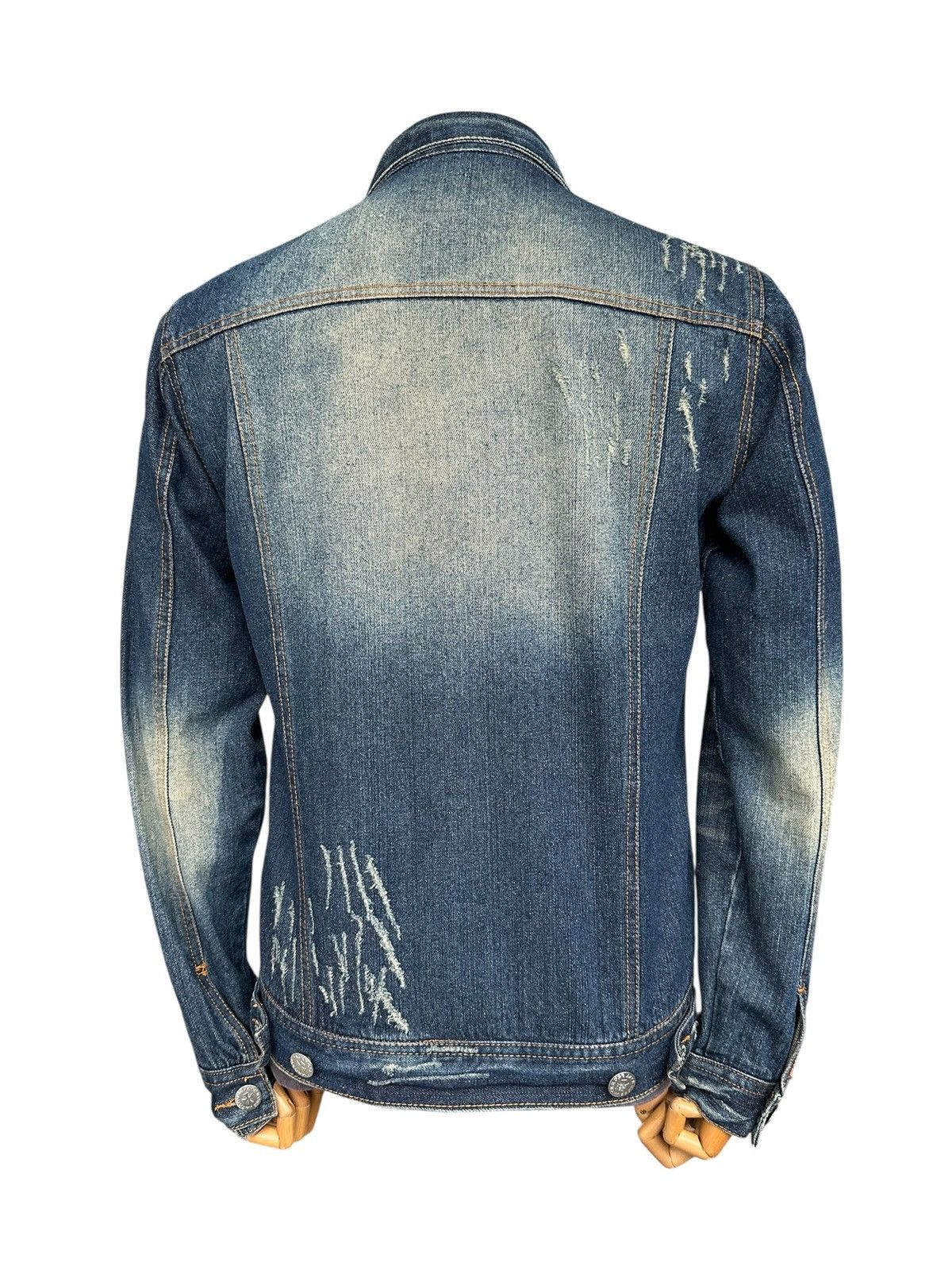 JACKROSE 00's JACKROSE trucker distressed denim jacket Size US M / EU 48-50 / 2 - 8 Thumbnail
