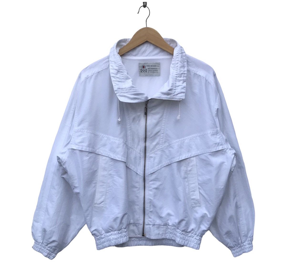 Cerruti 1881 Vintage 90s Cerruti Big Logo Windbreaker Jacket Size US L / EU 52-54 / 3 - 2 Thumbnail
