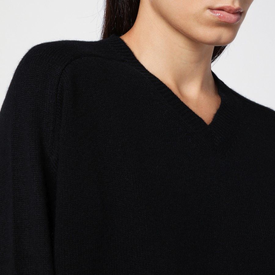 Loulou de Saison o1d2blof0824 Cashmere Jumper in Black Size S / US 4 / IT 40 - 4 Thumbnail
