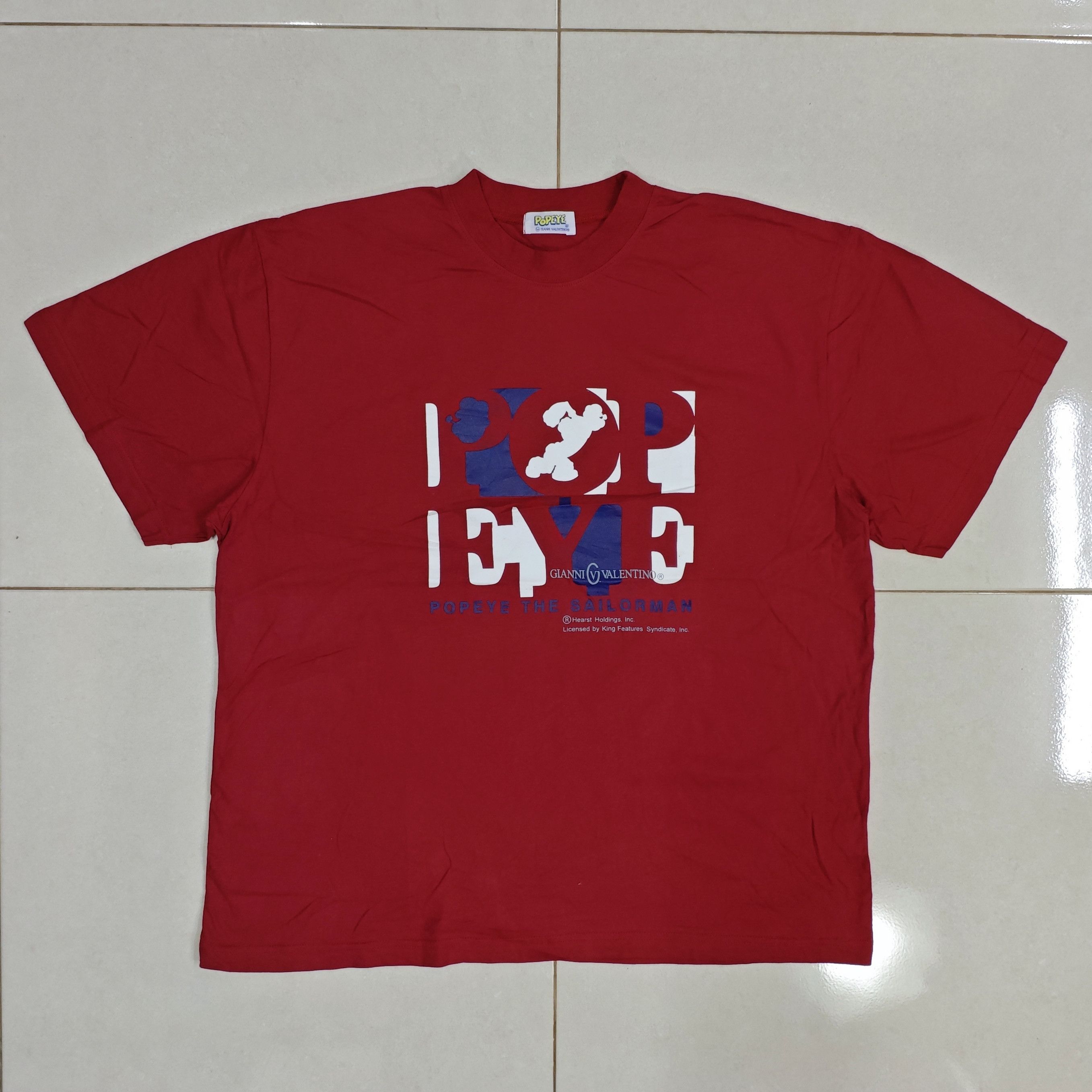 Gianni Valentino GIANNI VALENTINO X POPEYE Red Tee Size US L / EU 52-54 / 3 - 5 Thumbnail