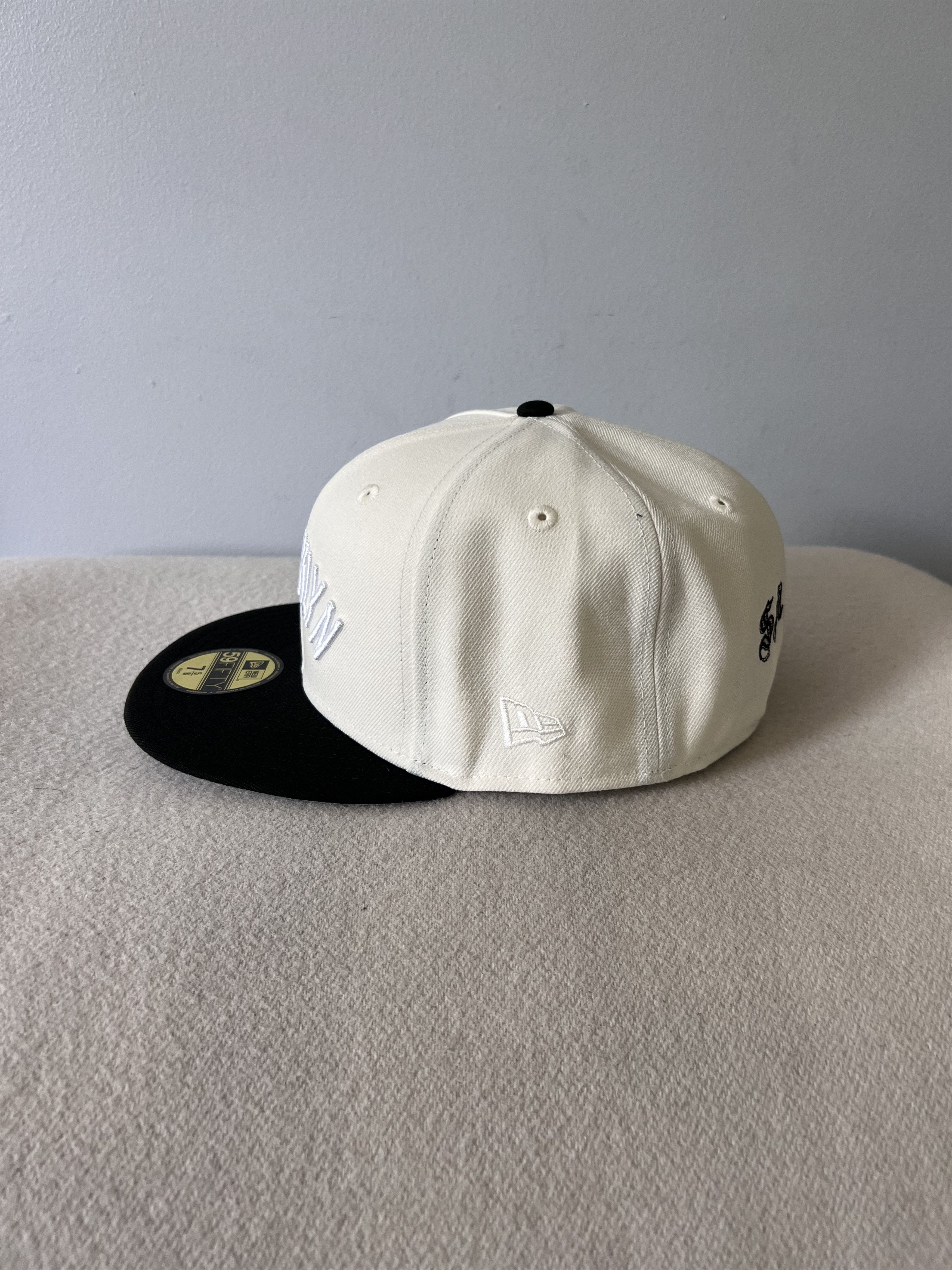 Hat Club 7 5/8 New Era Jae Tips Brooklyn Nets 59FIFTY Fitted Hat Size ONE SIZE - 3 Thumbnail