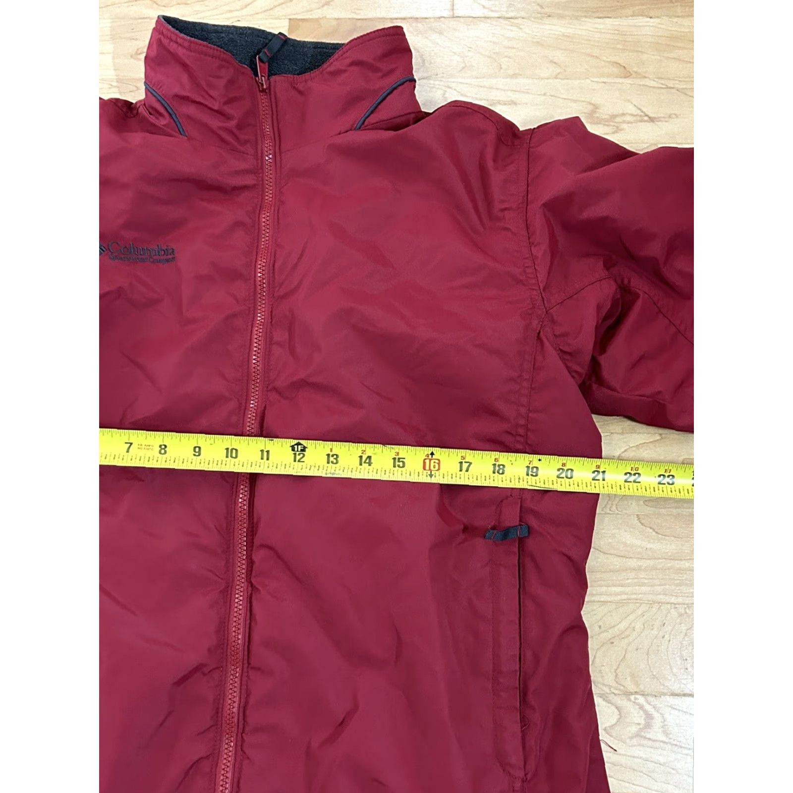 Vintage Columbia Jacket Womens L Red Fleece Lined Full Zip Size L / US 10 / IT 46 - 4 Thumbnail