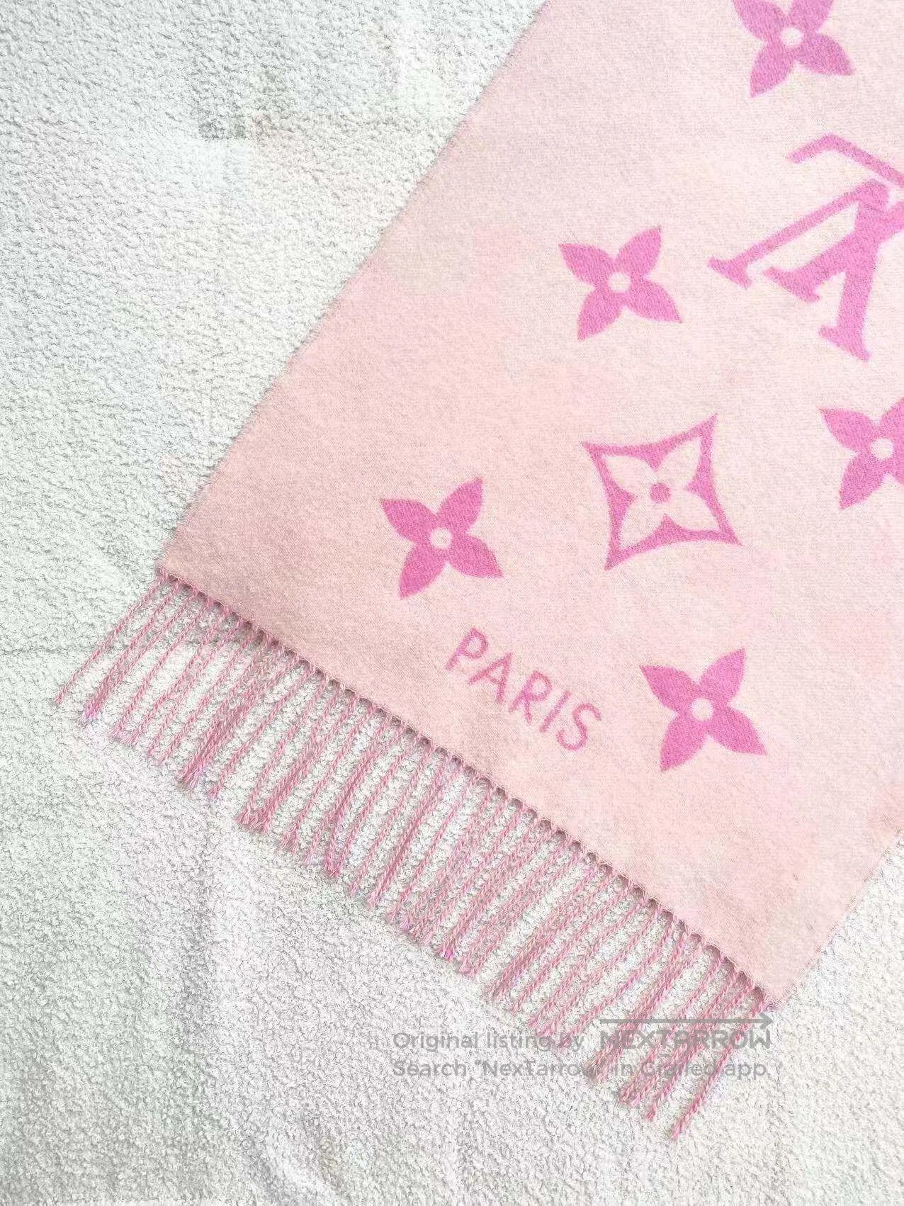 Louis Vuitton Louis Vuitton Reversible cashmere fringed scarf| Size ONE SIZE - 4 Thumbnail