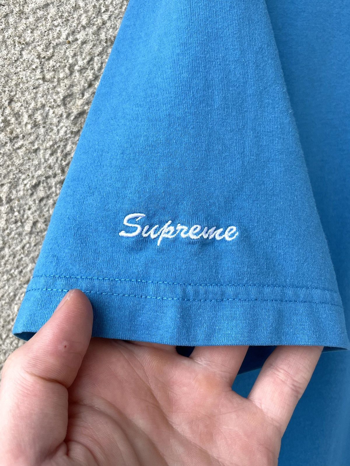 Playboy × Supreme Supreme Playboy FW18 Embroidered Logo Pocket T-Shirt Size US M / EU 48-50 / 2 - 5 Thumbnail