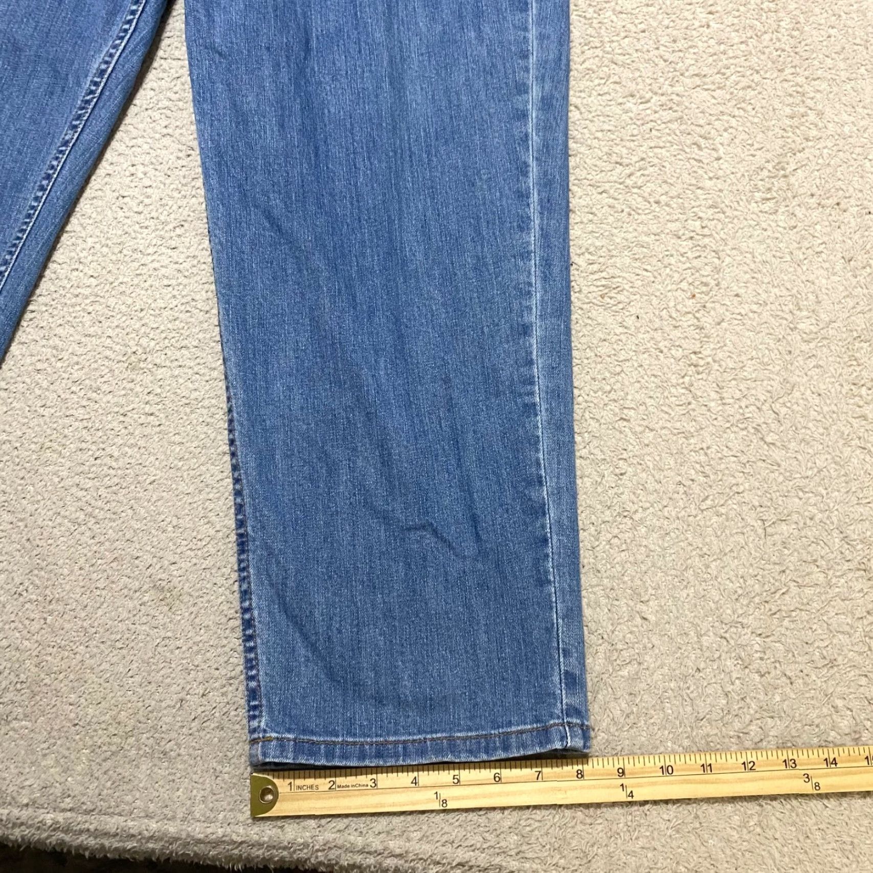 Vintage L.L. Beans Womens sz 18 Jeans Blue Denim Medium Wash Relaxed Straight High Rise Size 25" / US 0 / IT 36 - 4 Thumbnail