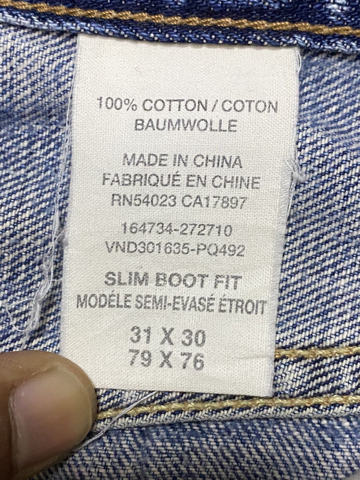 Gap Vintage Gap 1969 Denim Slim Boot Distressed Wide leg Jeans Size US 33 - 19 Thumbnail
