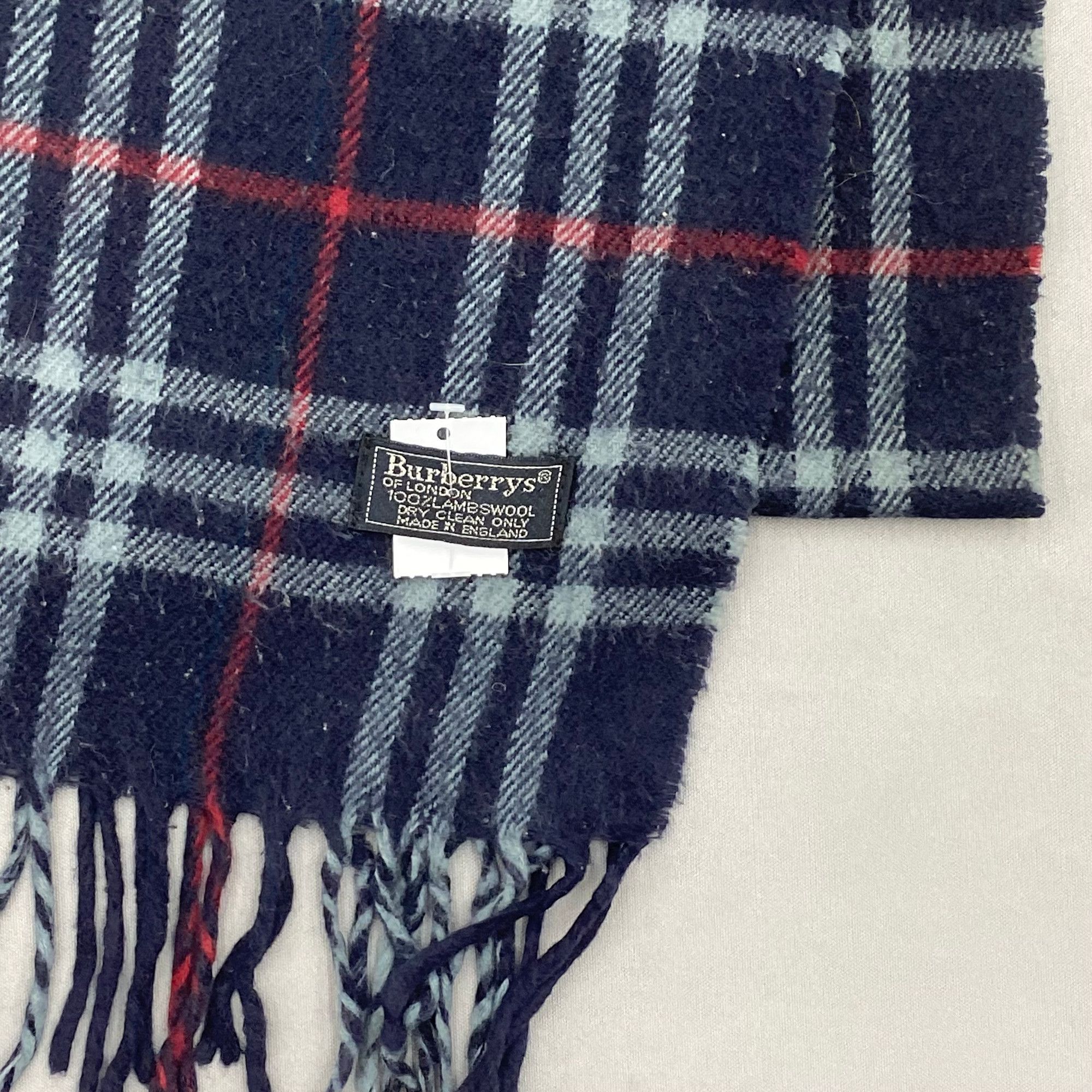 Burberry Vintage Burberry Scarf Muffler Wool Check Plaid Scarves Size ONE SIZE - 4 Thumbnail